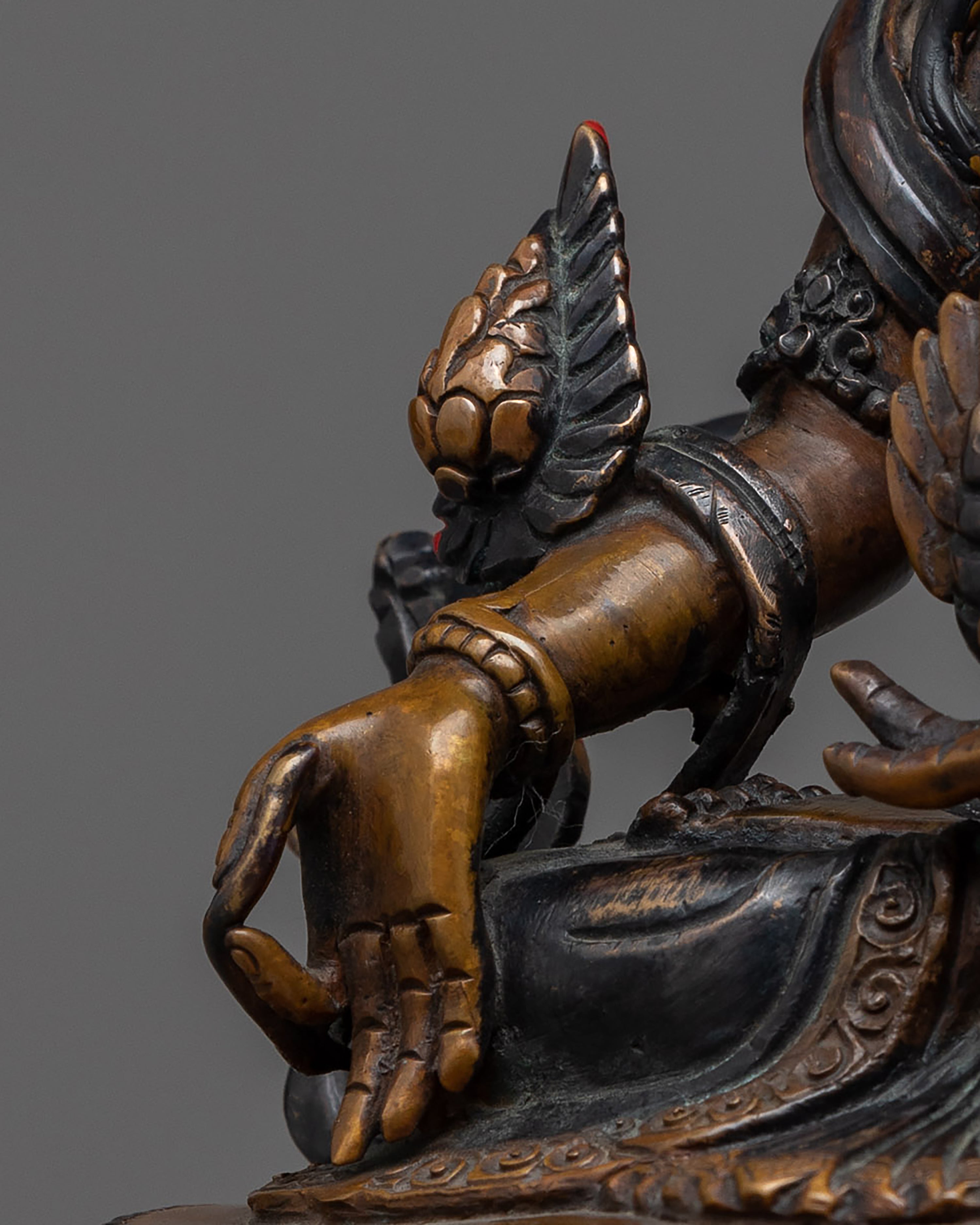 Ksitigarbha Copper Statue | Himalayan Buddhist Sculpture