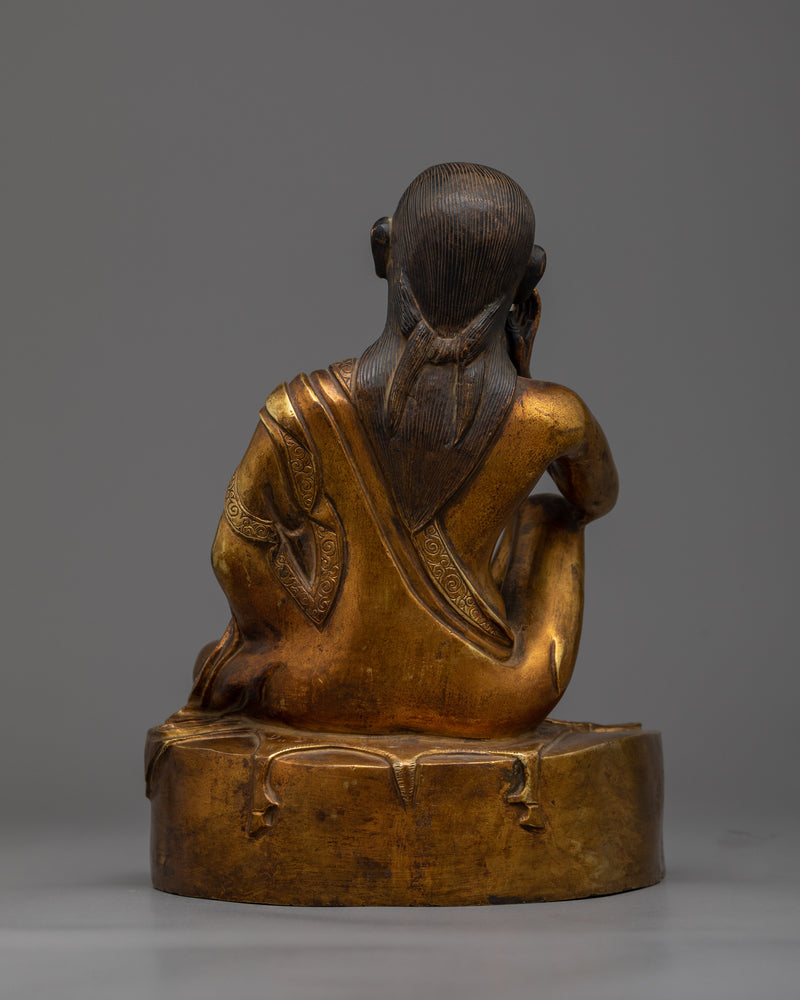 Milarepa Sculpture | The Golden Harmonizer of Wisdom and Compassion