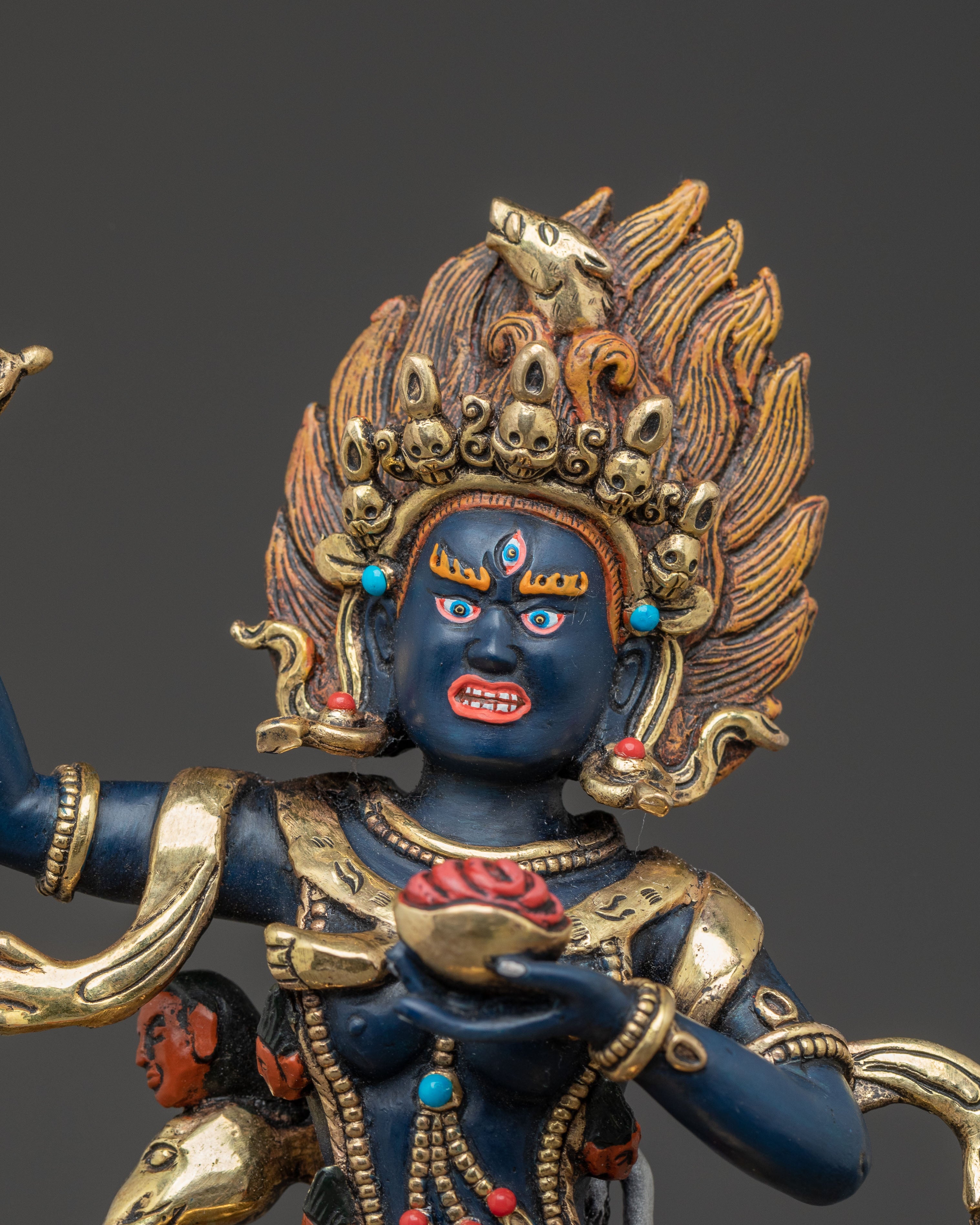 Wrathful Statue of Troma Nagmo | Fierce Protector of the Dharma