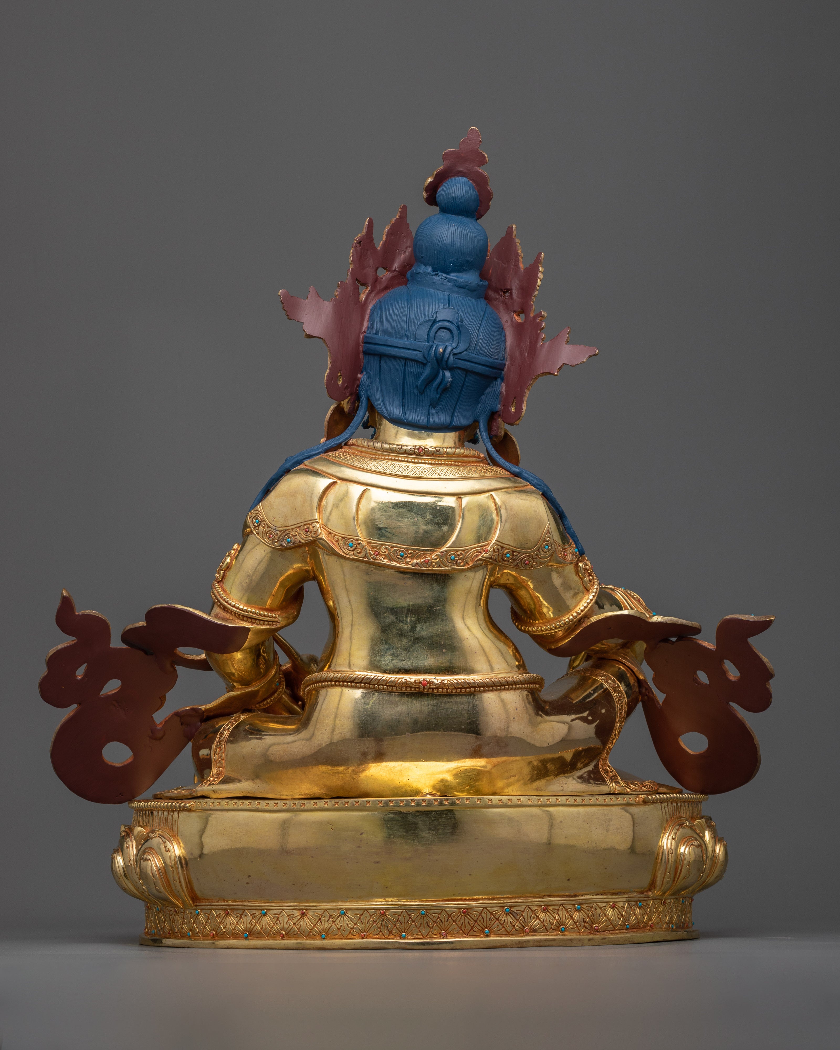 Yellow Dzambhala Sadhana Statue | Majestic Dzambhala Masterpiece