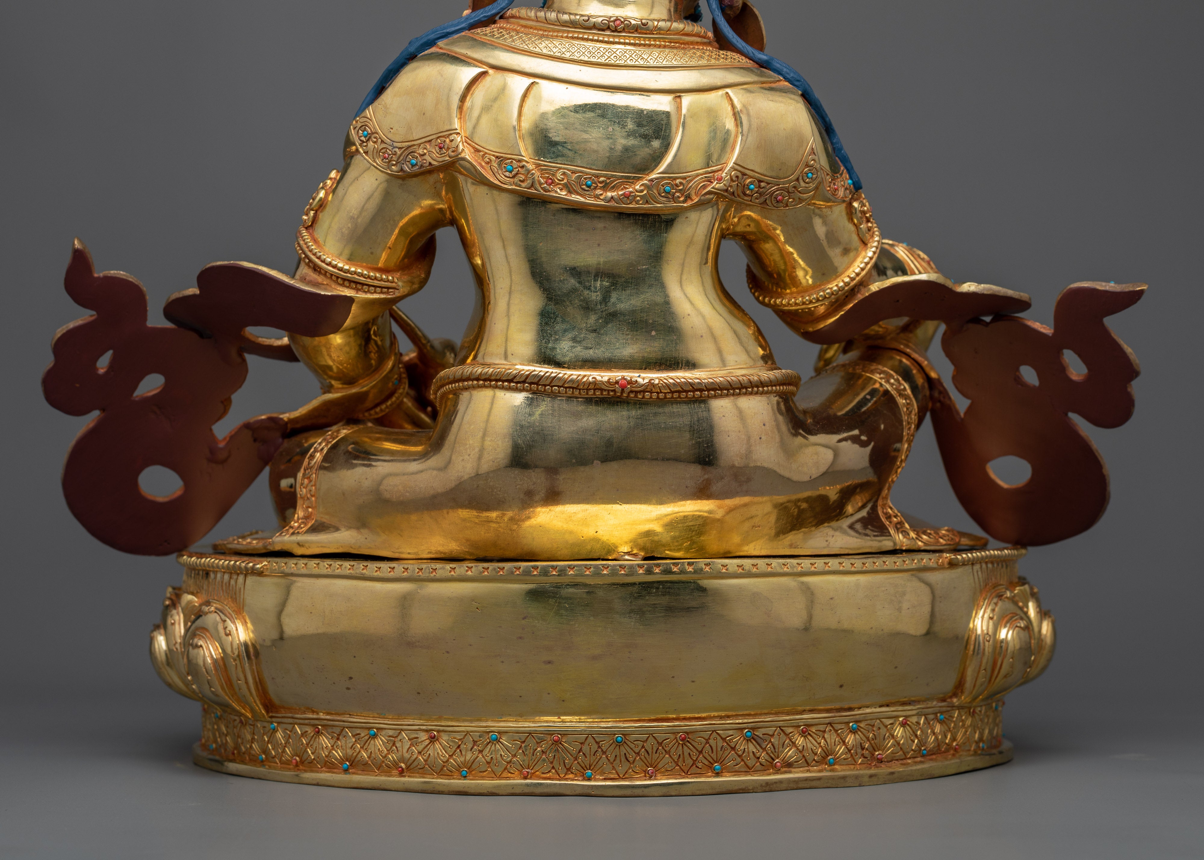 Yellow Dzambhala Sadhana Statue | Majestic Dzambhala Masterpiece