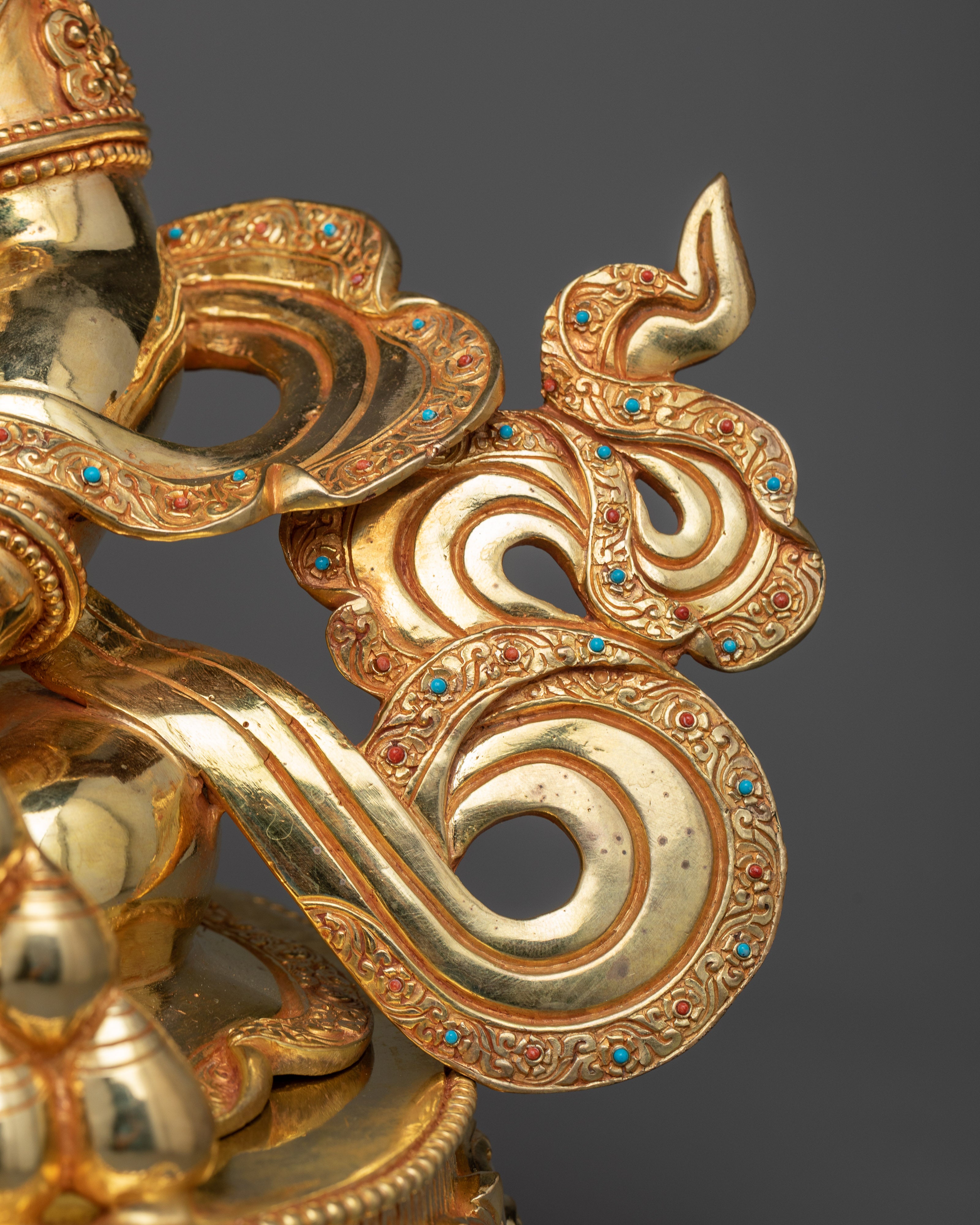 Yellow Dzambhala Sadhana Statue | Majestic Dzambhala Masterpiece