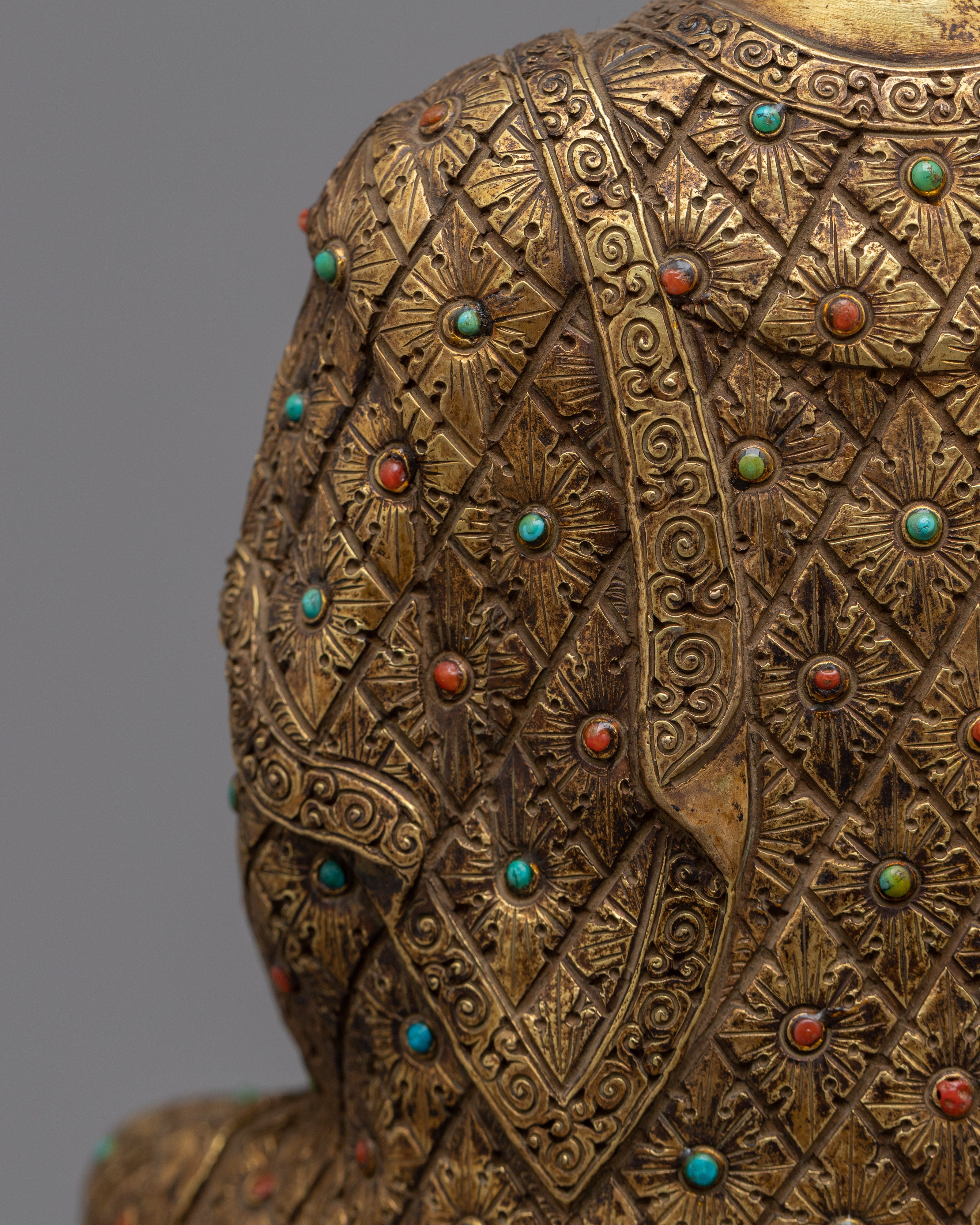 Antique Garden Statue of Amitabha Buddha | A Serene Addition to Your Garden Oasis