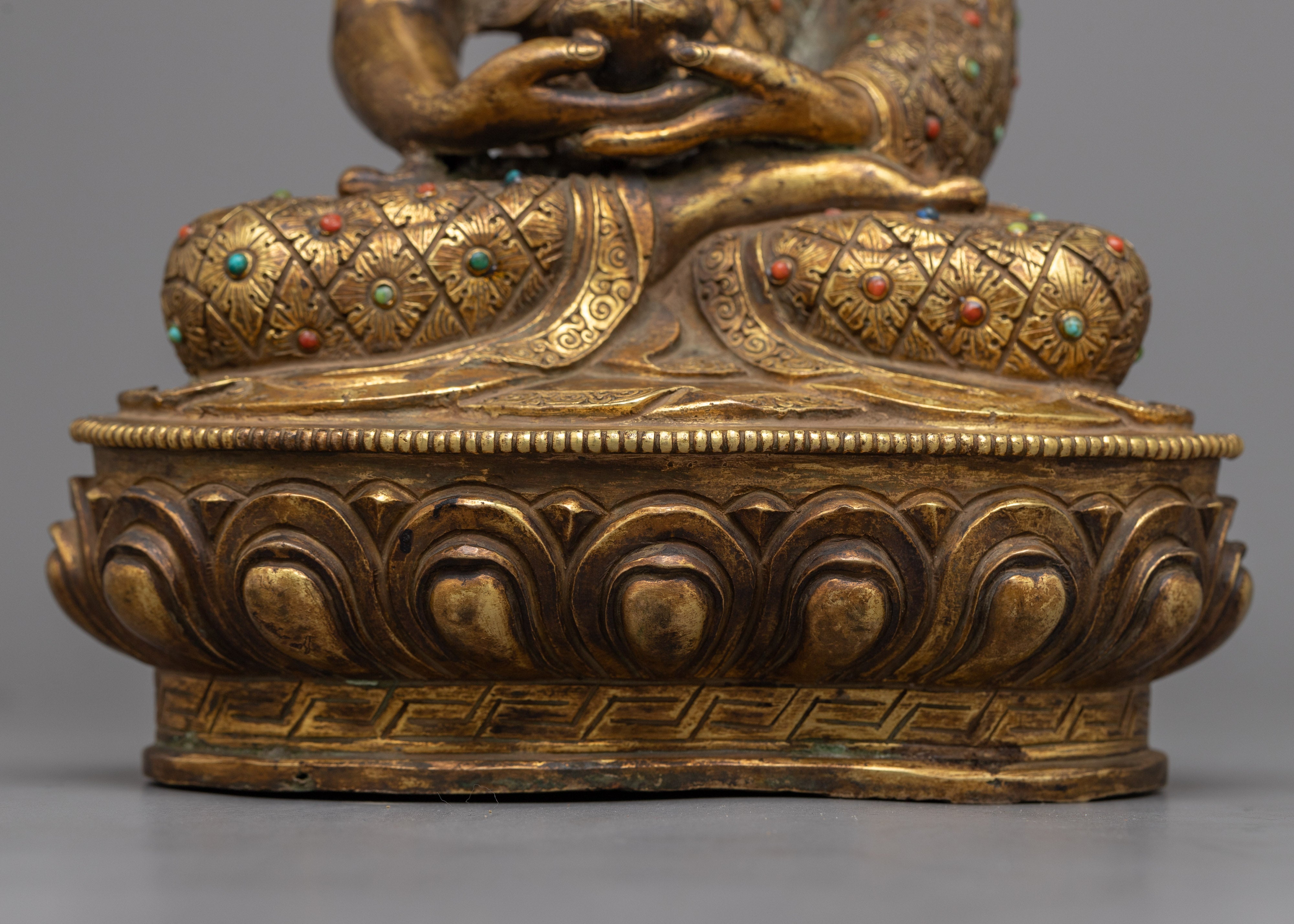 Antique Garden Statue of Amitabha Buddha | A Serene Addition to Your Garden Oasis