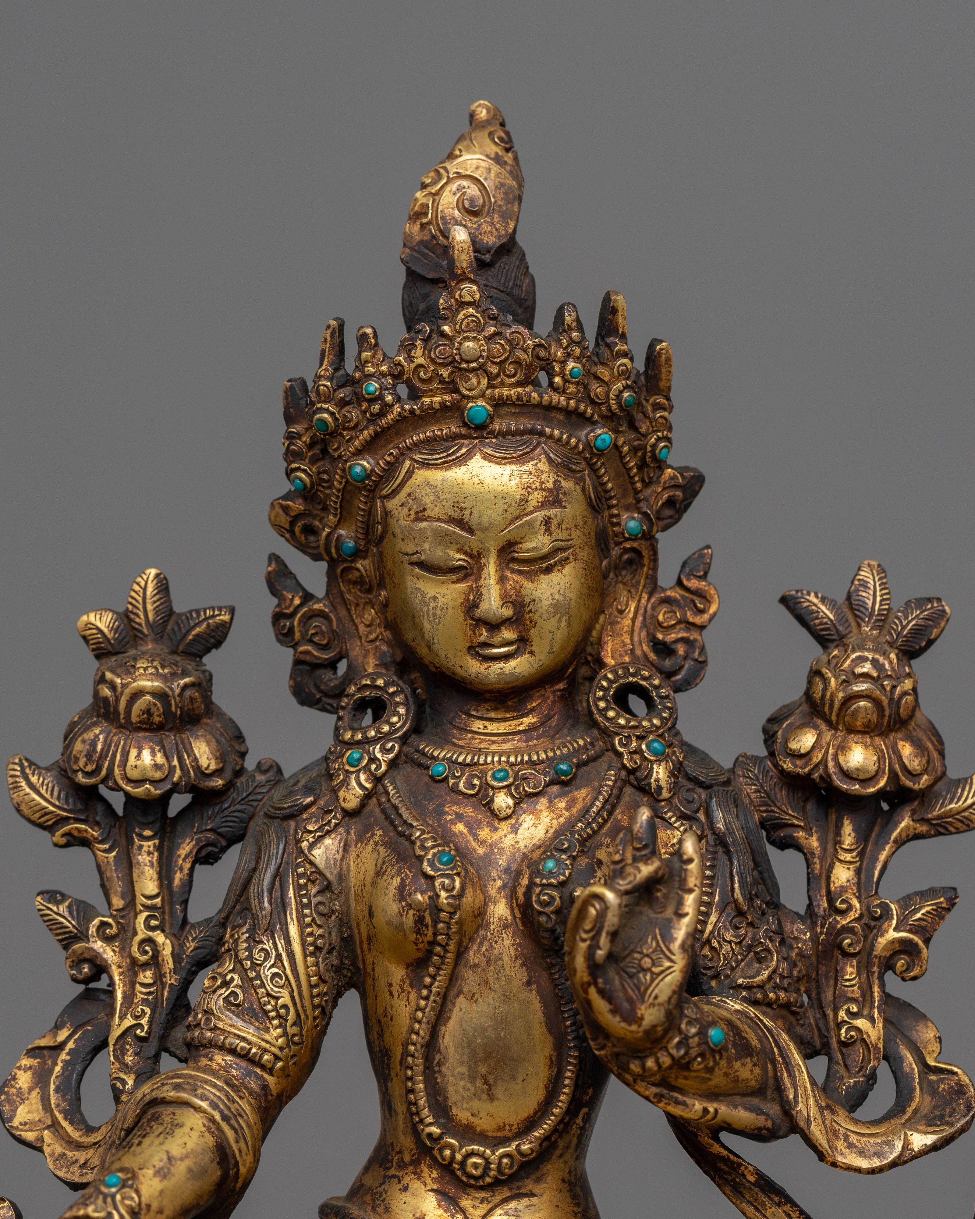 antique-finished-green-tara-statue