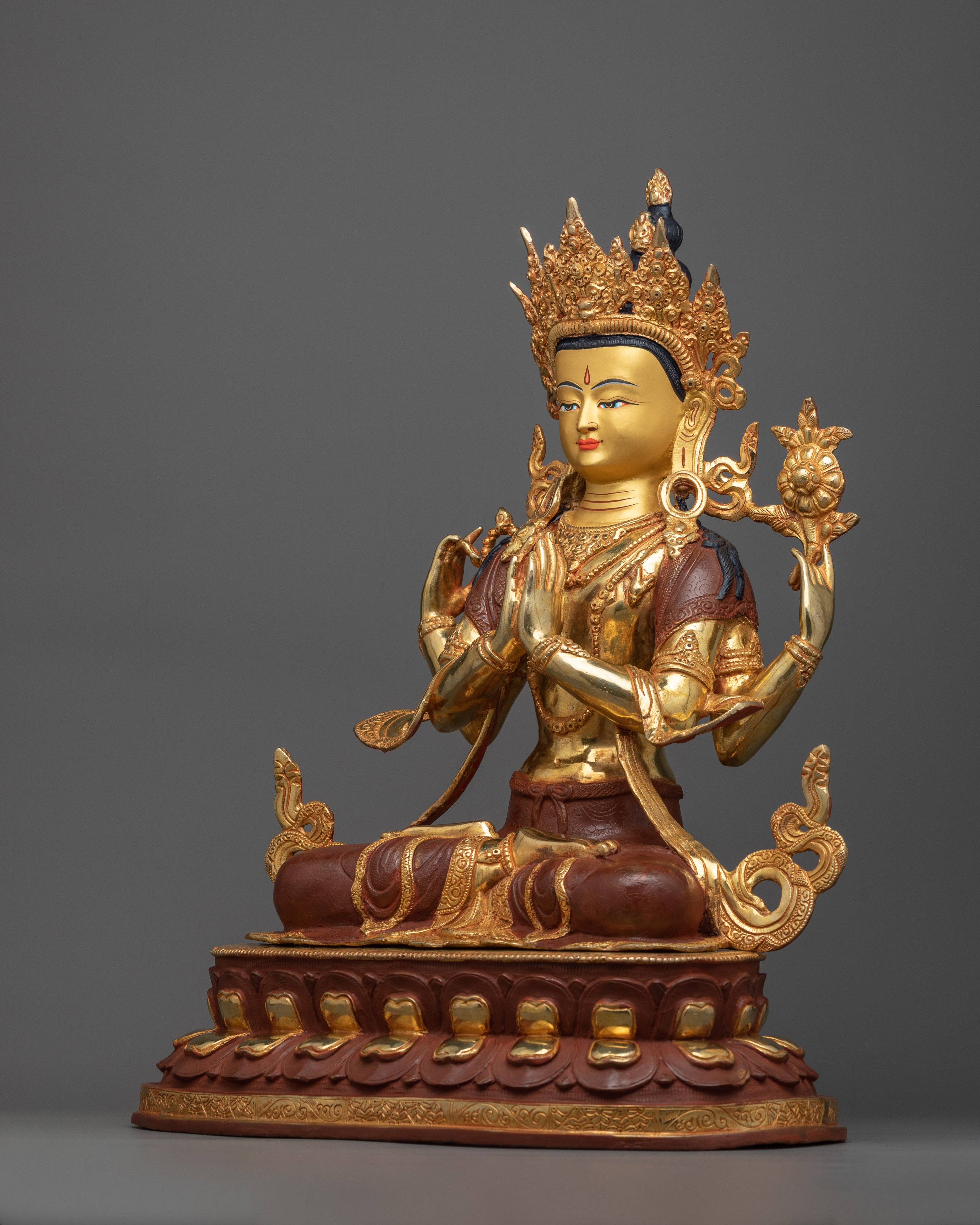 4-armed-chenrezig-sadhana-sculpture