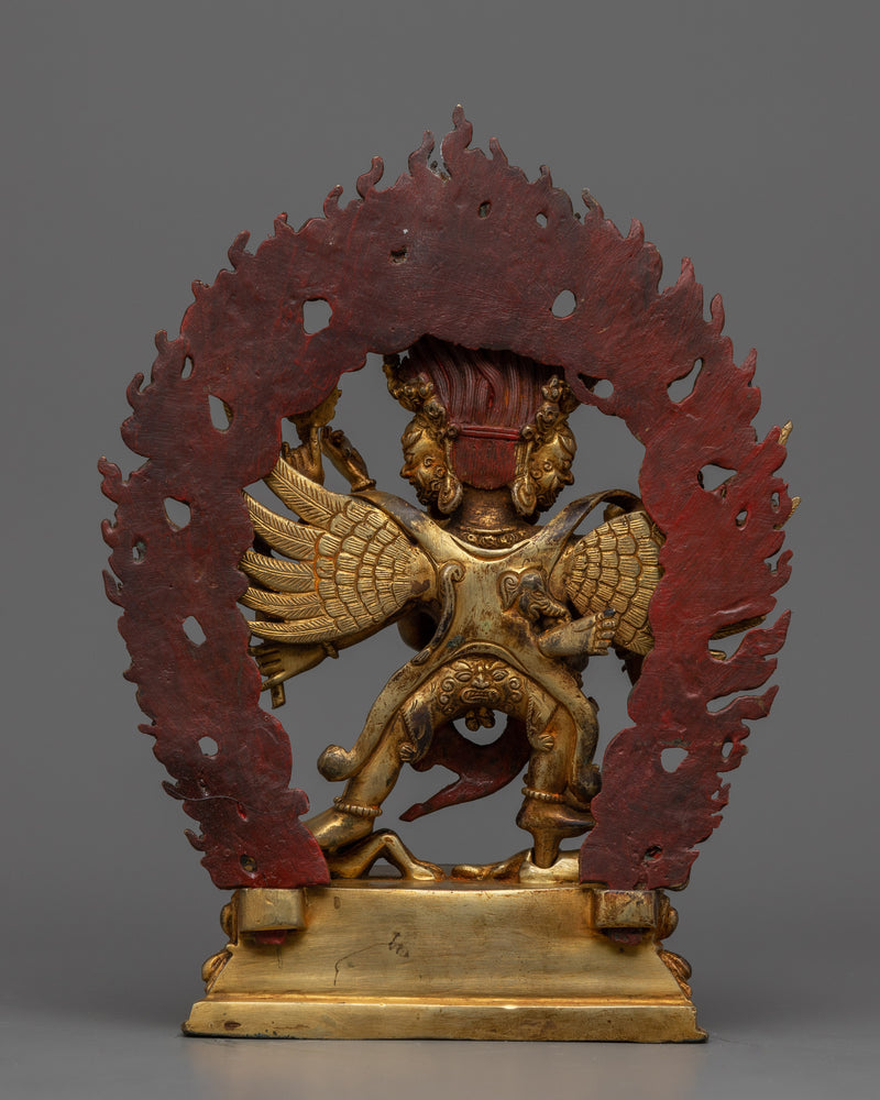 Antique Finish Vajrakilaya Statue | Wrathful Yidam of Deity