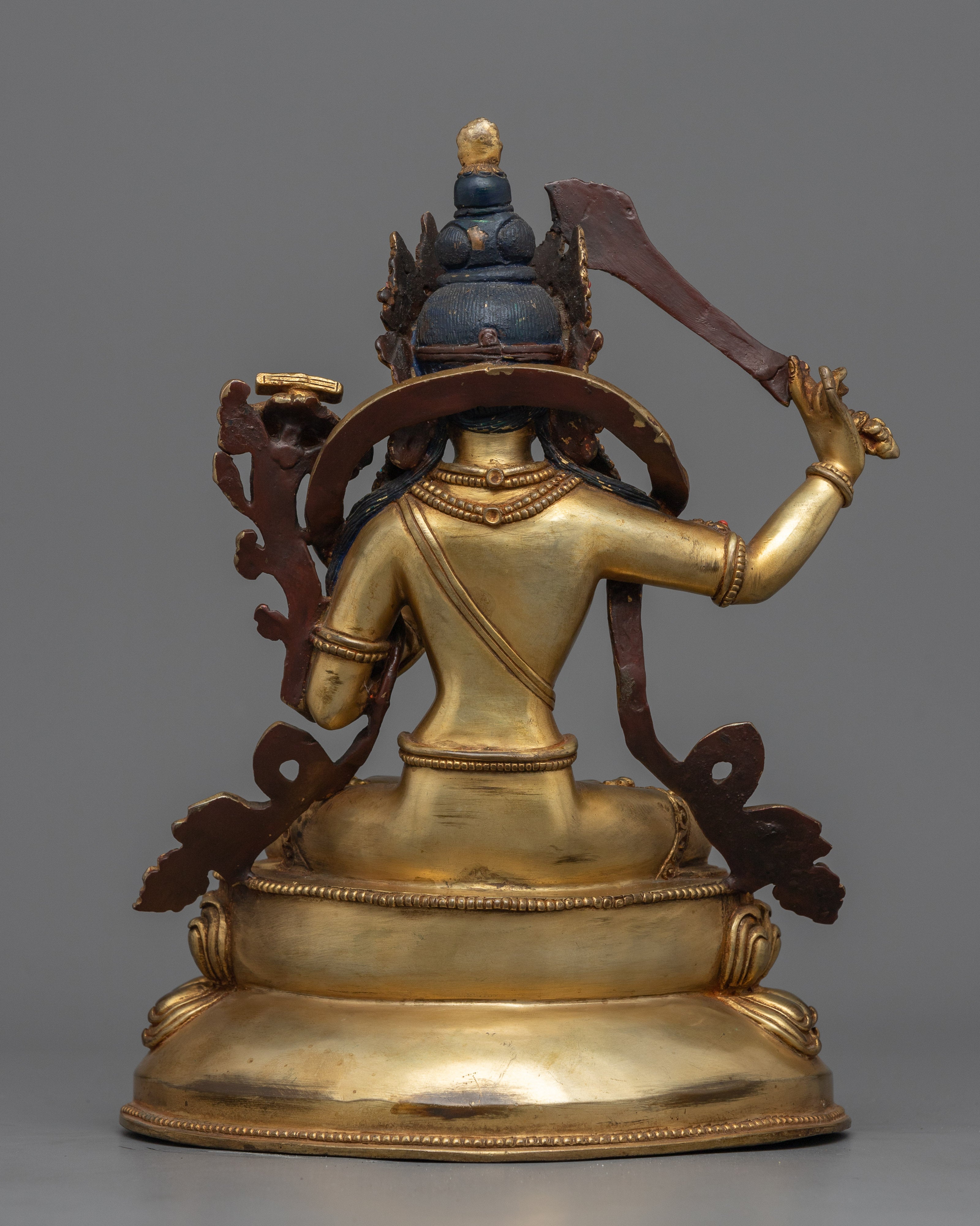 9.4" Manjushri Statue | Bodhisattva Wisdom Deity