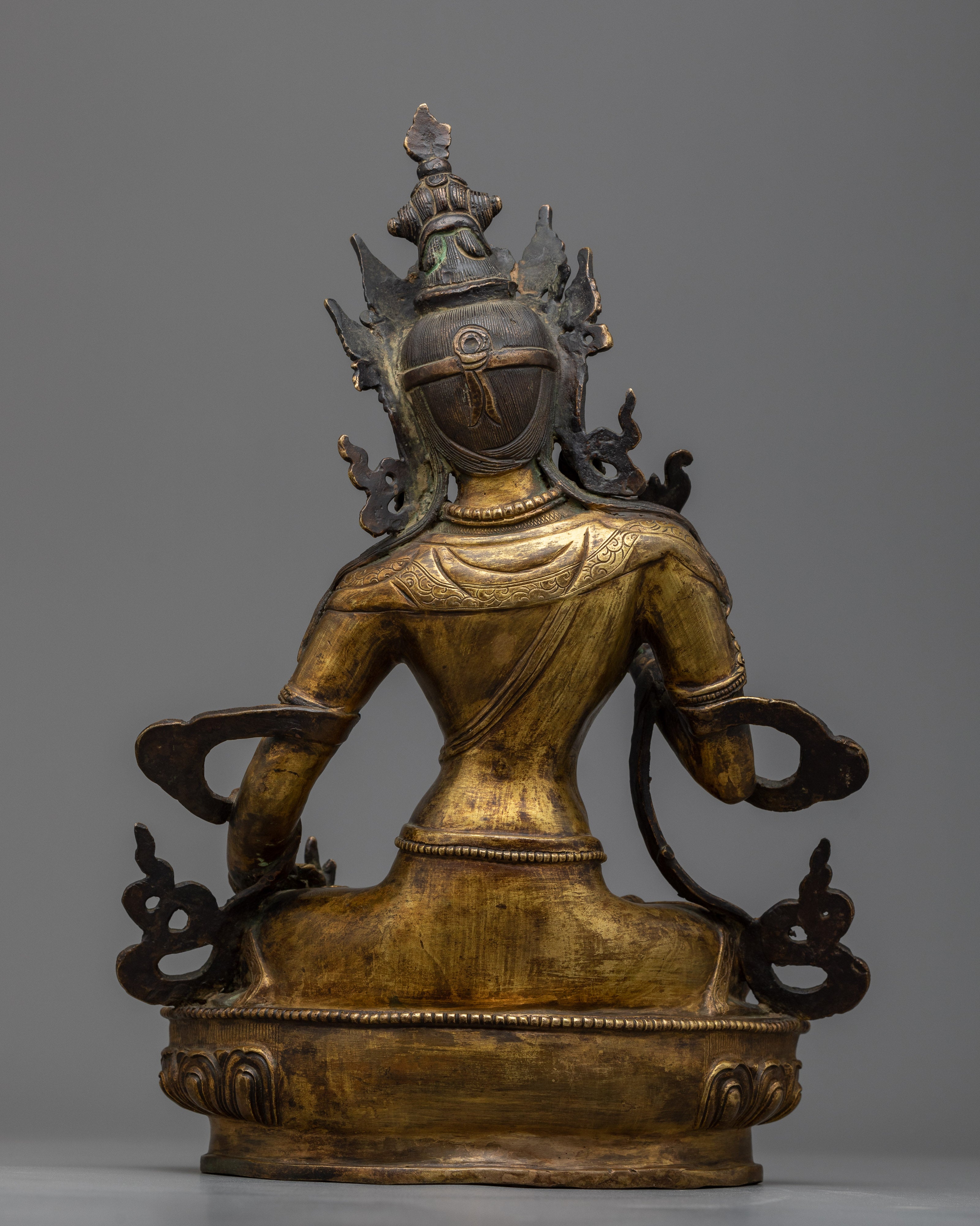 Antique Bodhisattva Statue | Handmade in Nepal in Traditional Art