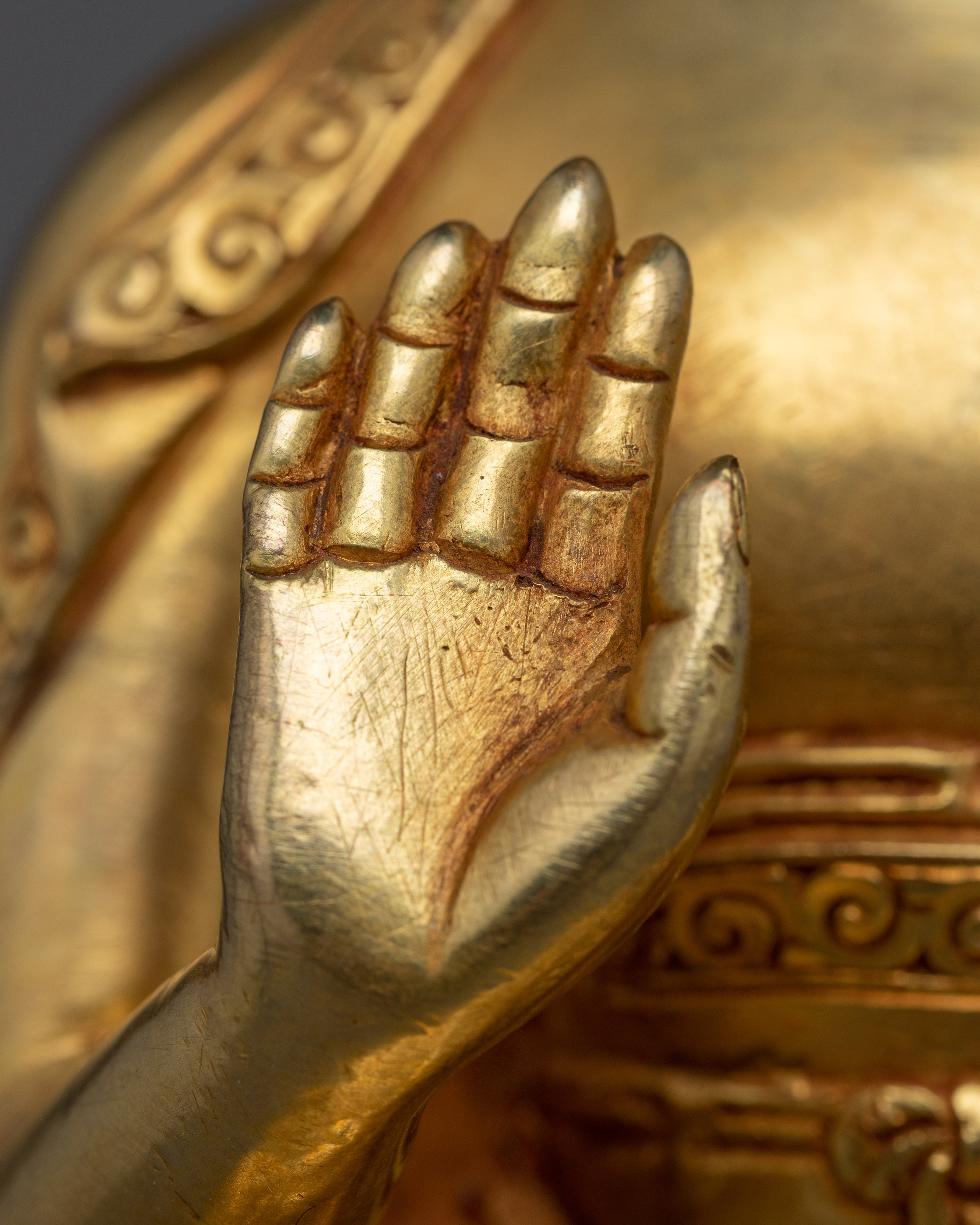 Amogasiddhi Statue | 8 Inches one of the Five Wisdom Buddhas of Buddhism