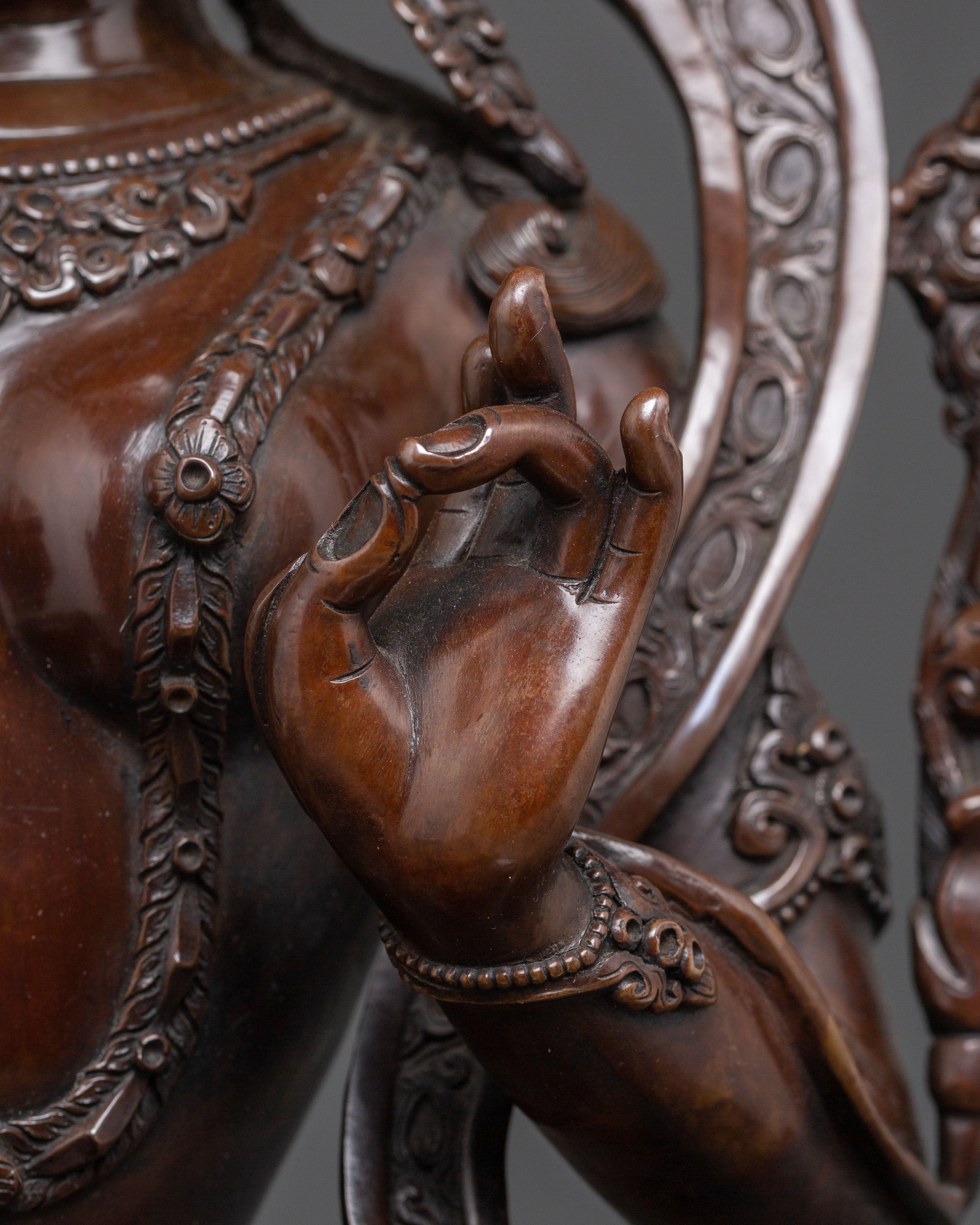 Handmade Statue of Mother Green Tara, Symbol of Compassion | Feminine Energy