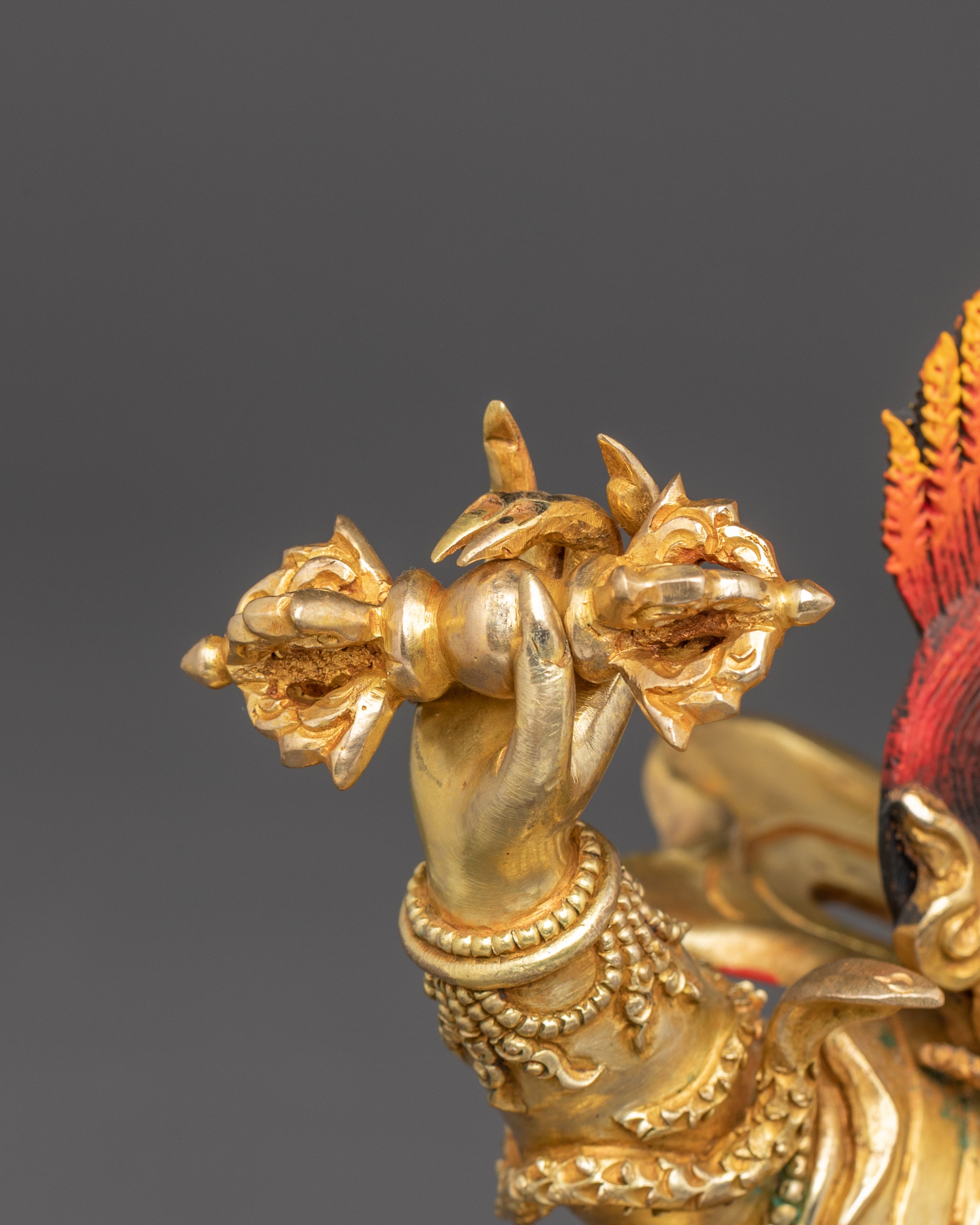 Powerful Copper Statue of Vajrapani | Protector Deity