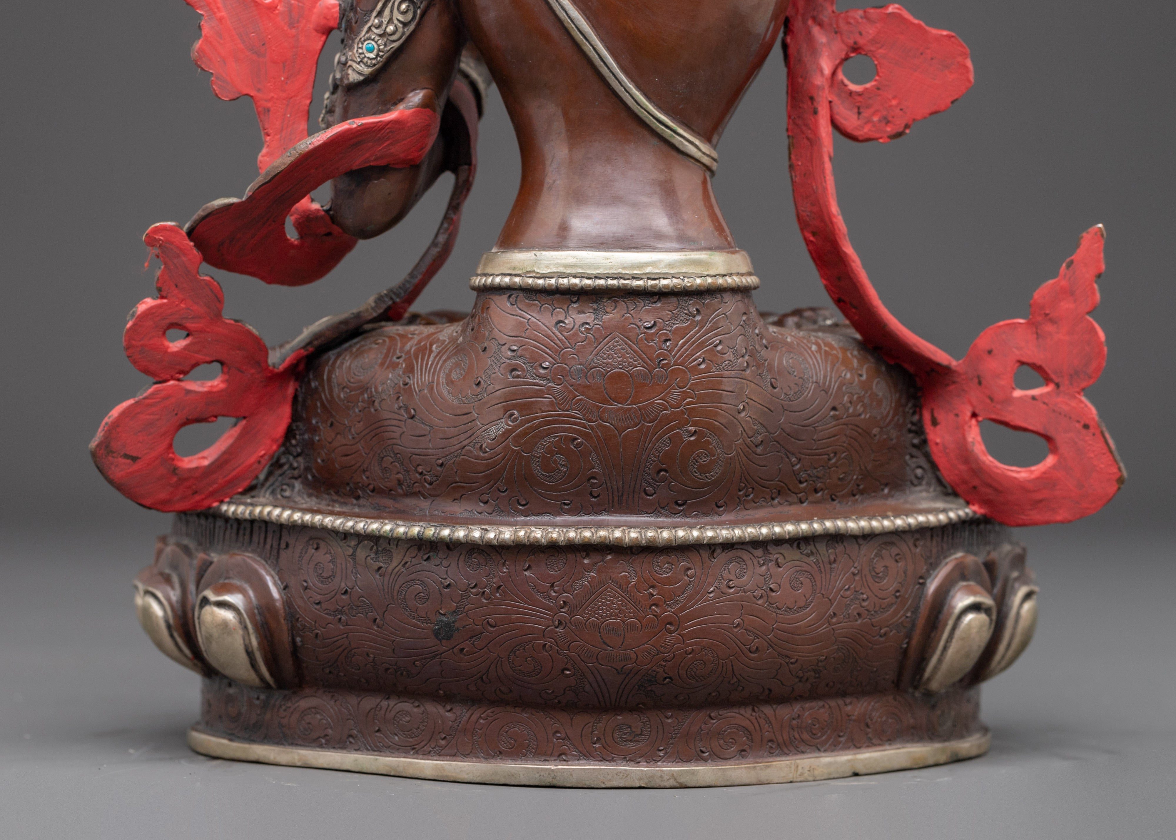 Himalayan Copper Statue of Manjushri | Wisdom Bodhisattva