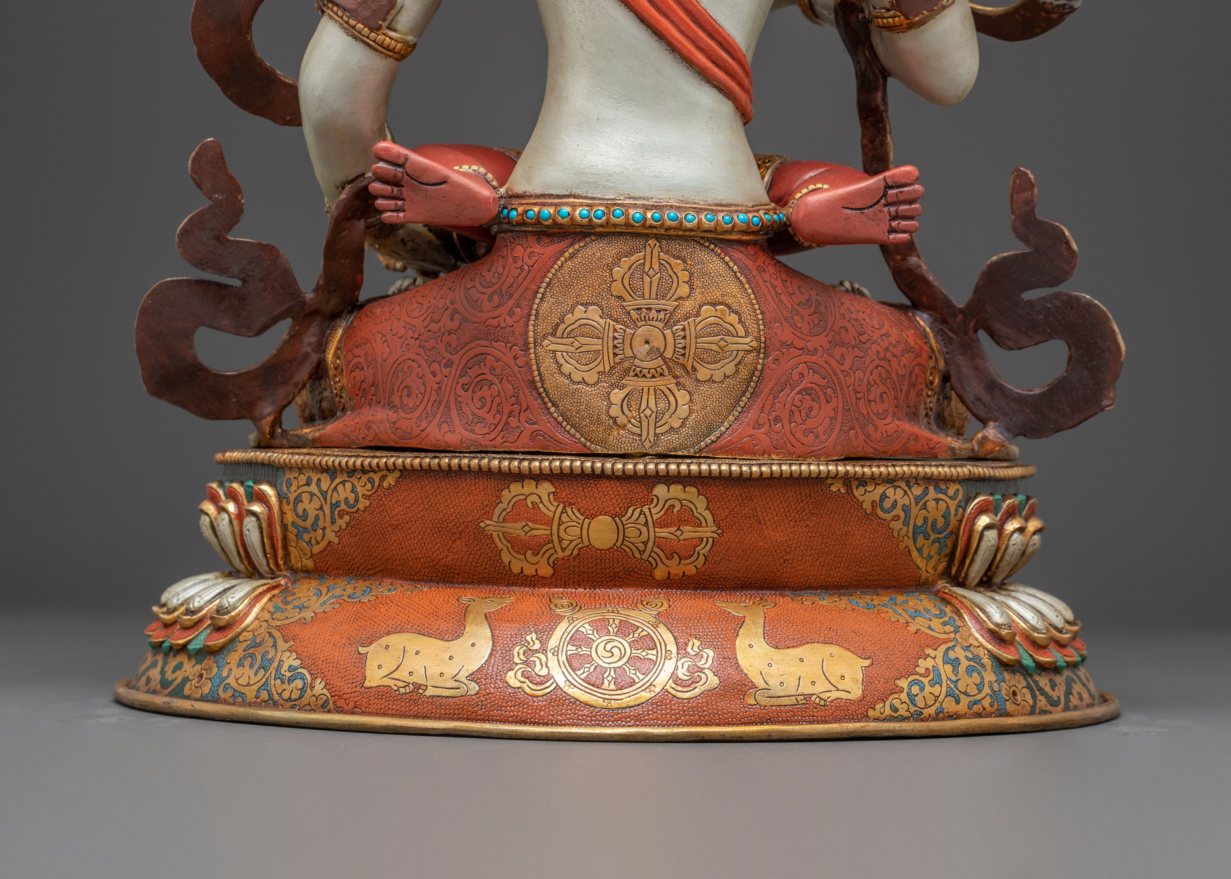 Handcrafted Radiant Statue of Vajrasattva with Consort | Purification and Wisdom