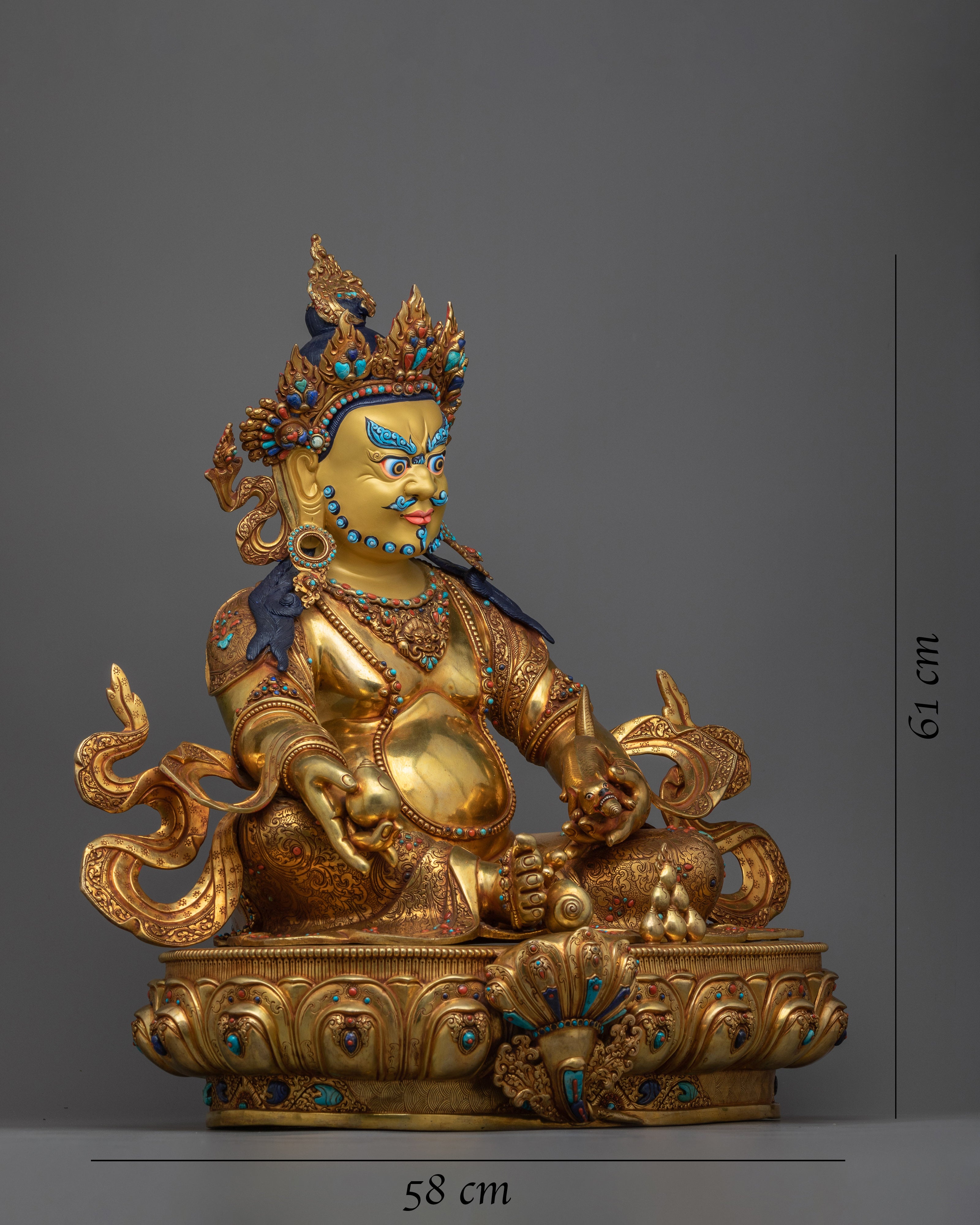 22 Inch Dzambhala Statue