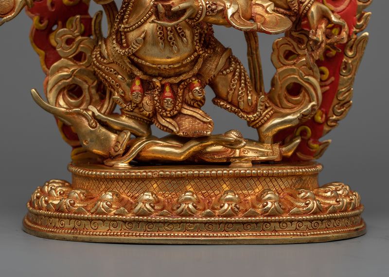 Six-Armed Mahakala Sadhana Sculpture | A Symbol of Protection and Transformation