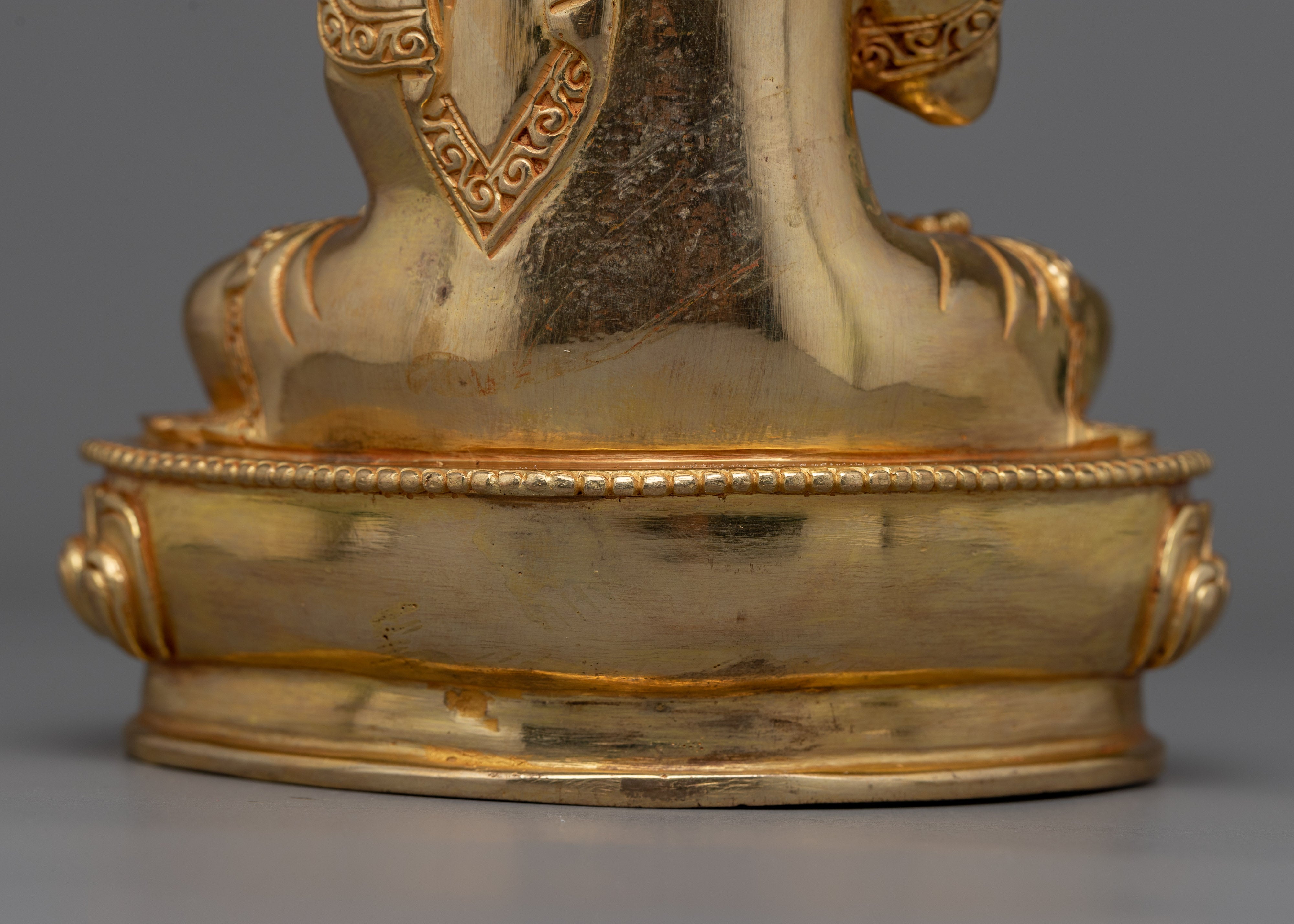 Amoghasiddhi Statue | Handmade 24k Gold Gilded Sculpture