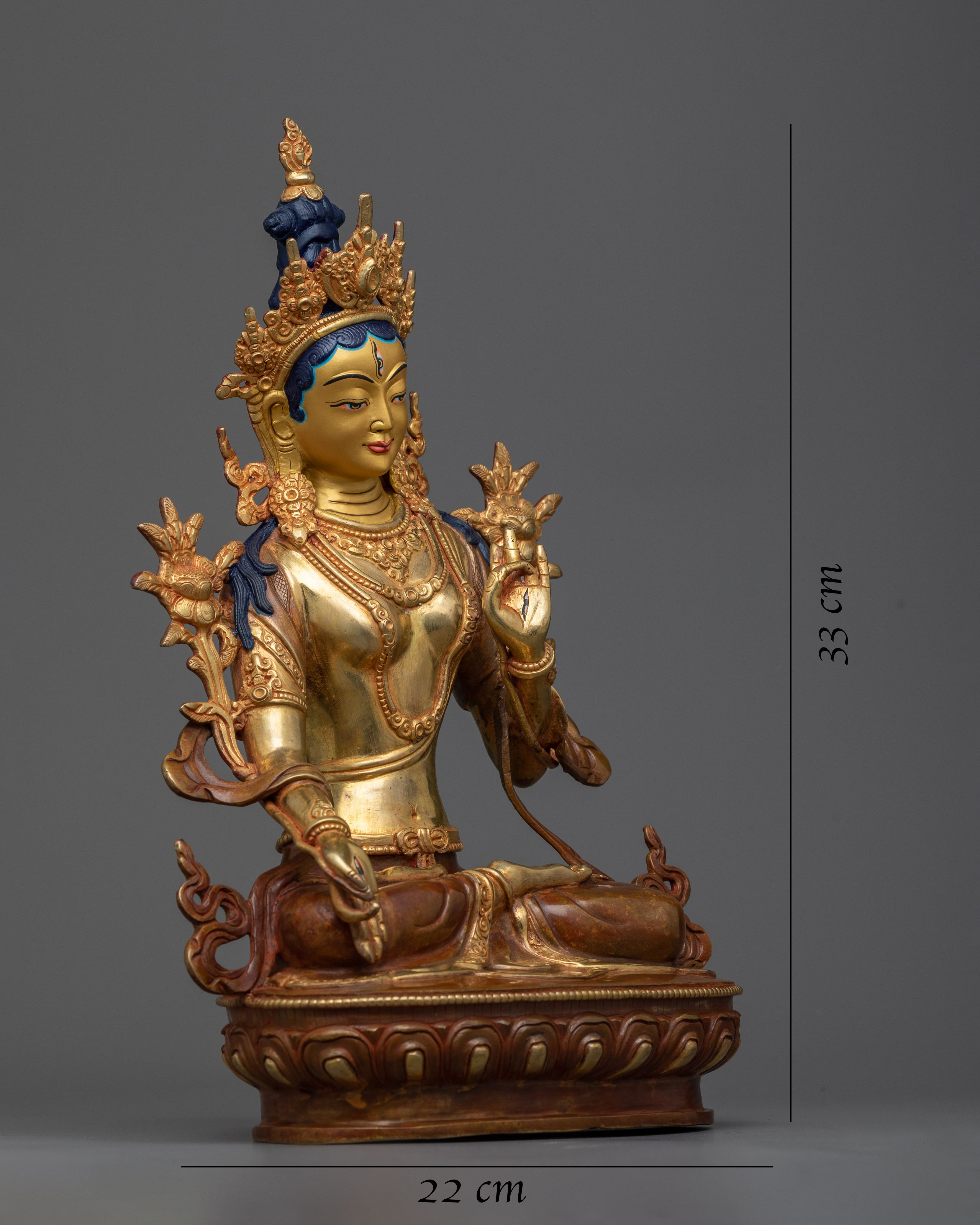 Female Goddess White Tara Statue