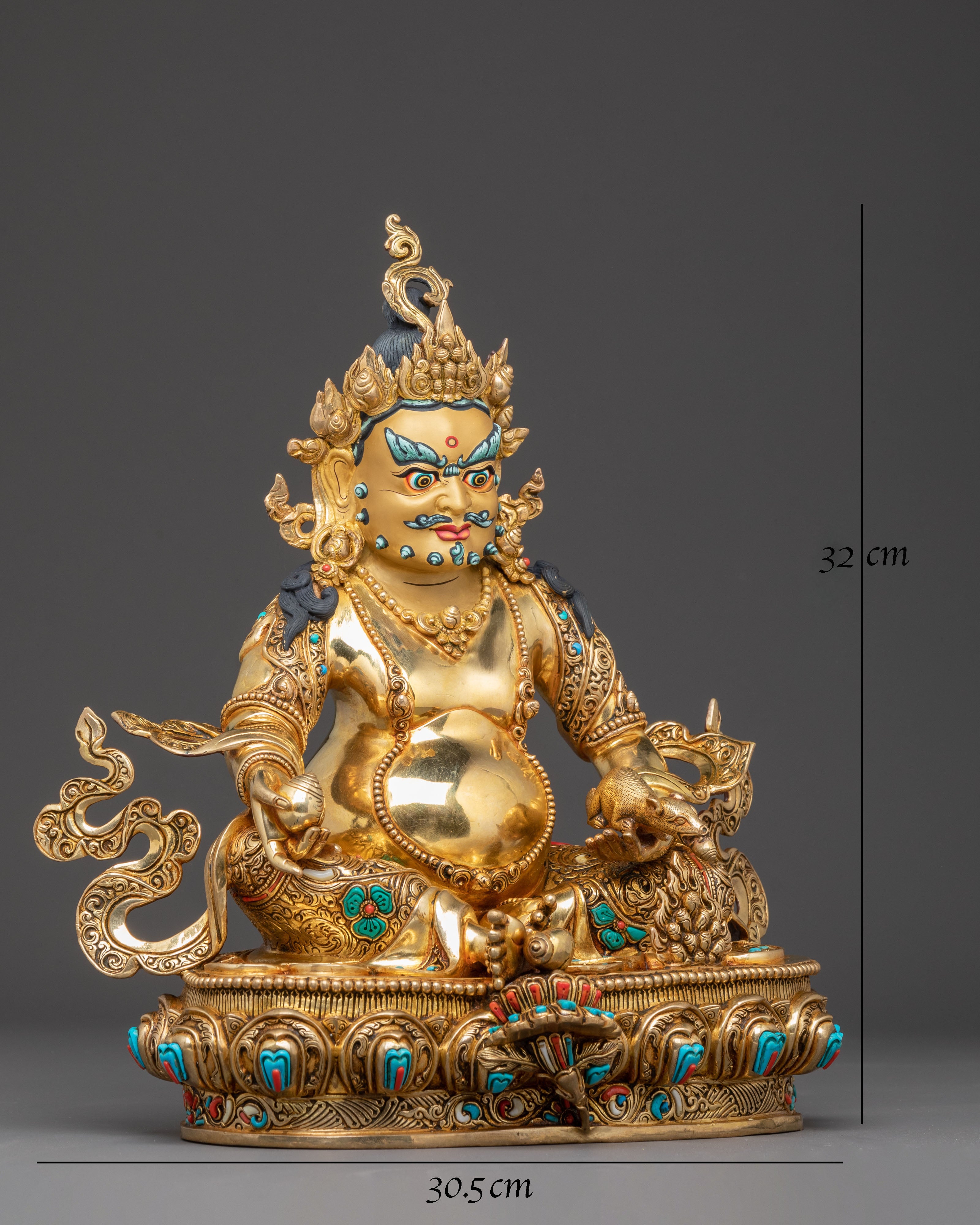 Figurine of Wealth Icon Dzambhala | Guardian of Prosperity