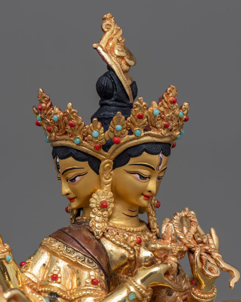 Uṣṇīṣa Vijaya Dhāraṇī Statue | Beacon of Longevity and Purification