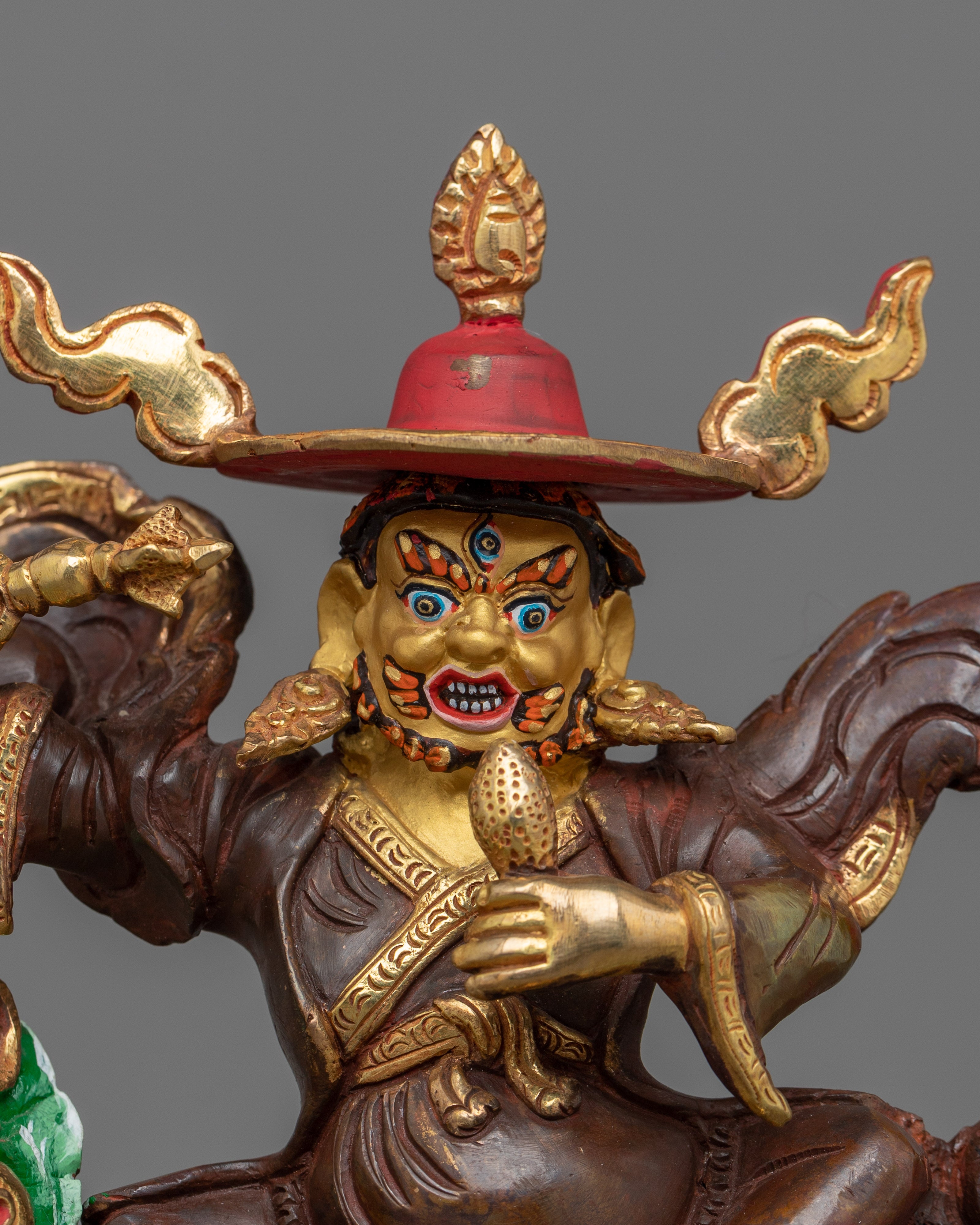 The Triad: Ekajati, Rahula, and Dorje Legpa Unveiled | Himalayan Buddhist Artwork