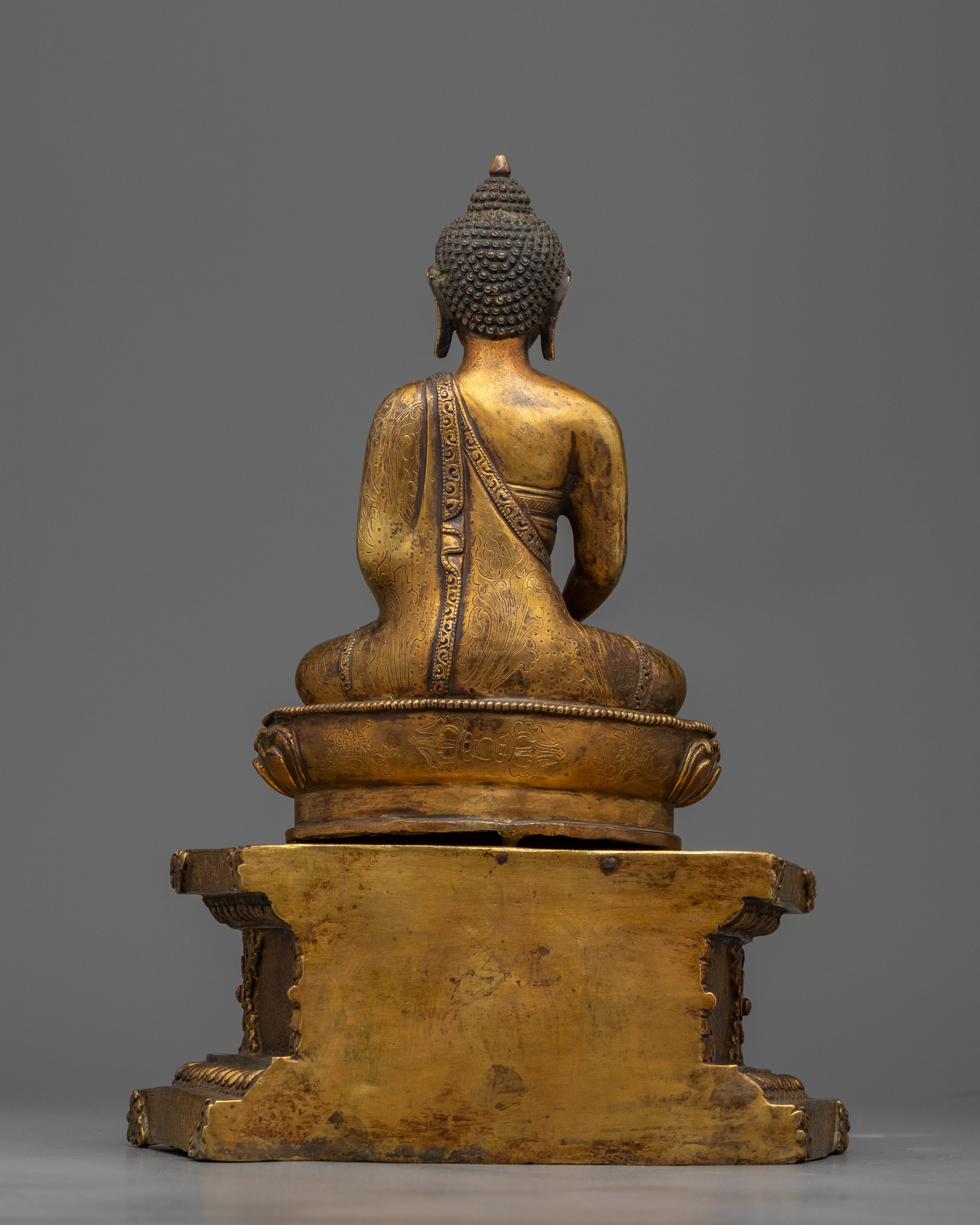 Amitabha Buddha Antique Finish Statue | Infinite Light Figure