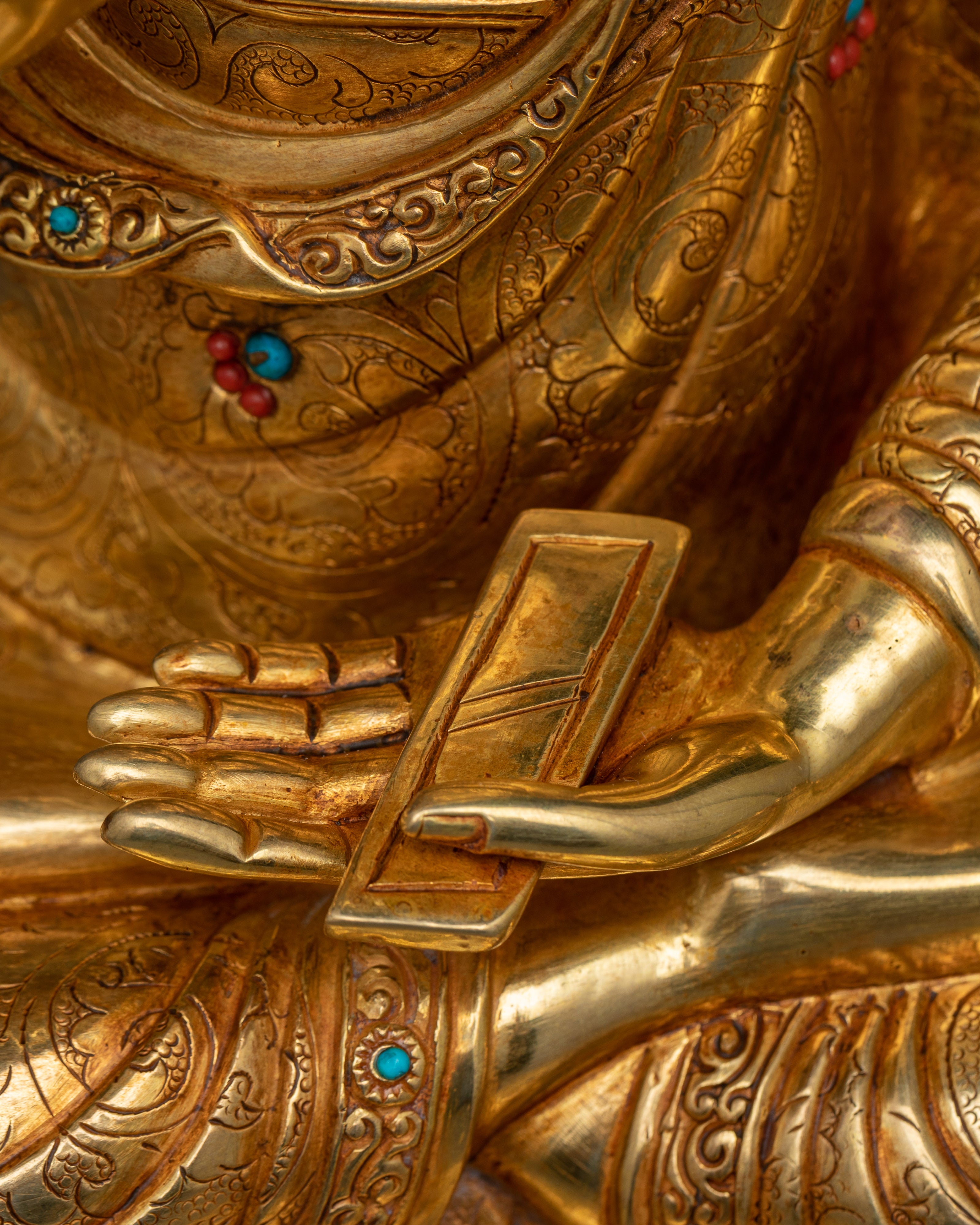 Tsongkhapa and His Disciples Statue Set | High Quality Handmade Work of Art