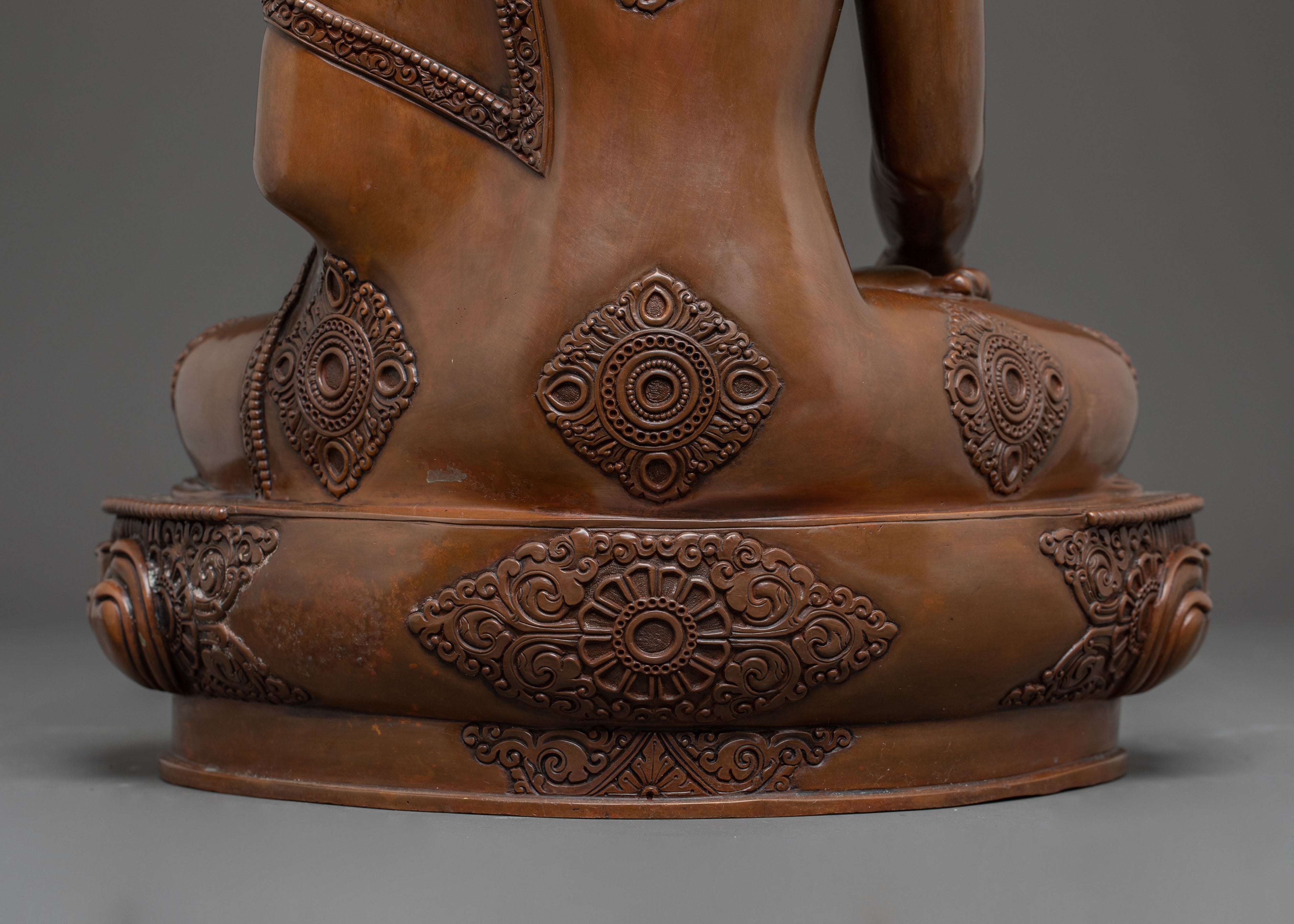 Handmade Tibetan Copper Shakyamuni Buddha Art | Himalayan Sculpture
