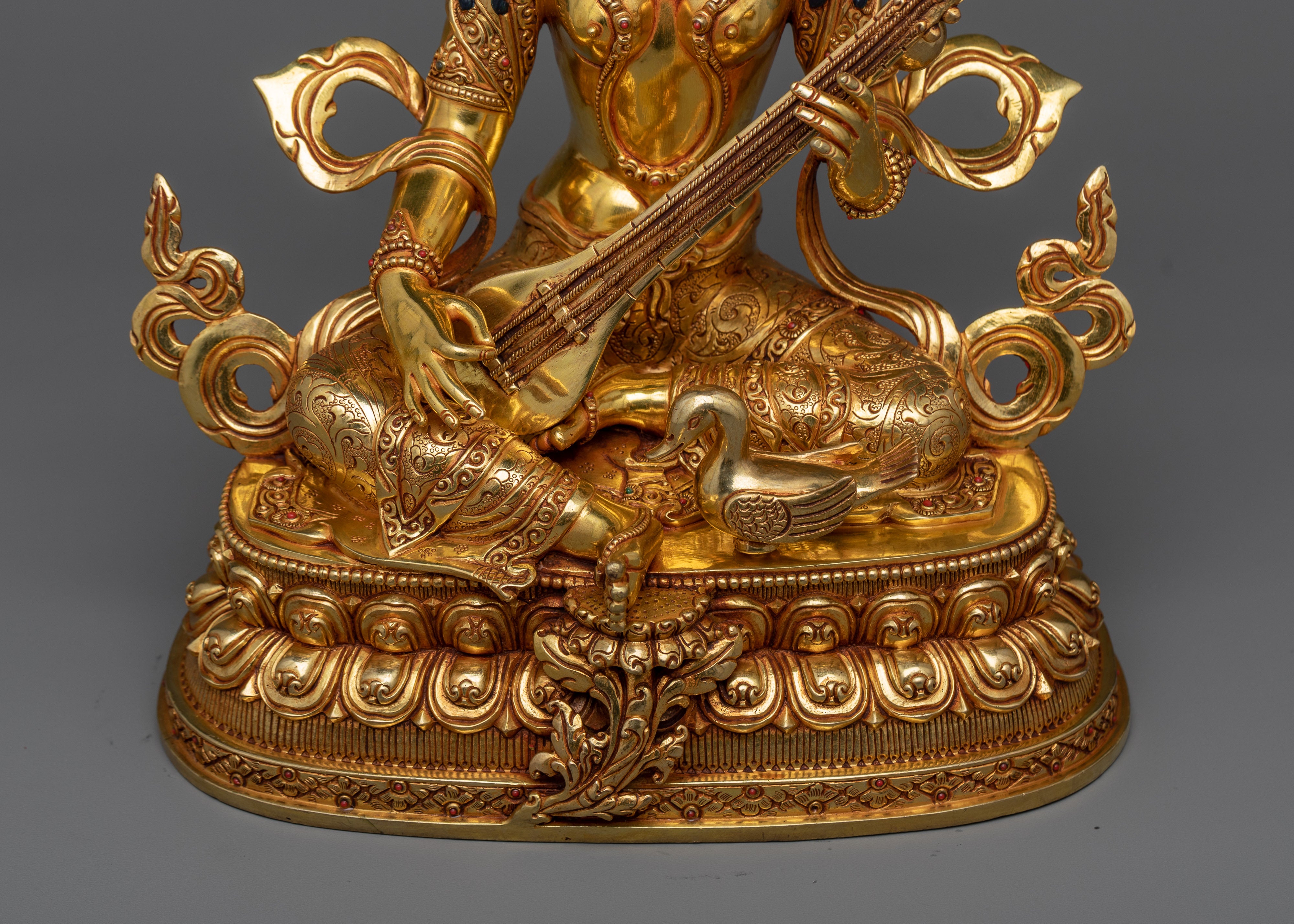 Saraswati Hindu Statue | Premium High Quality Figure of knowledge, Music