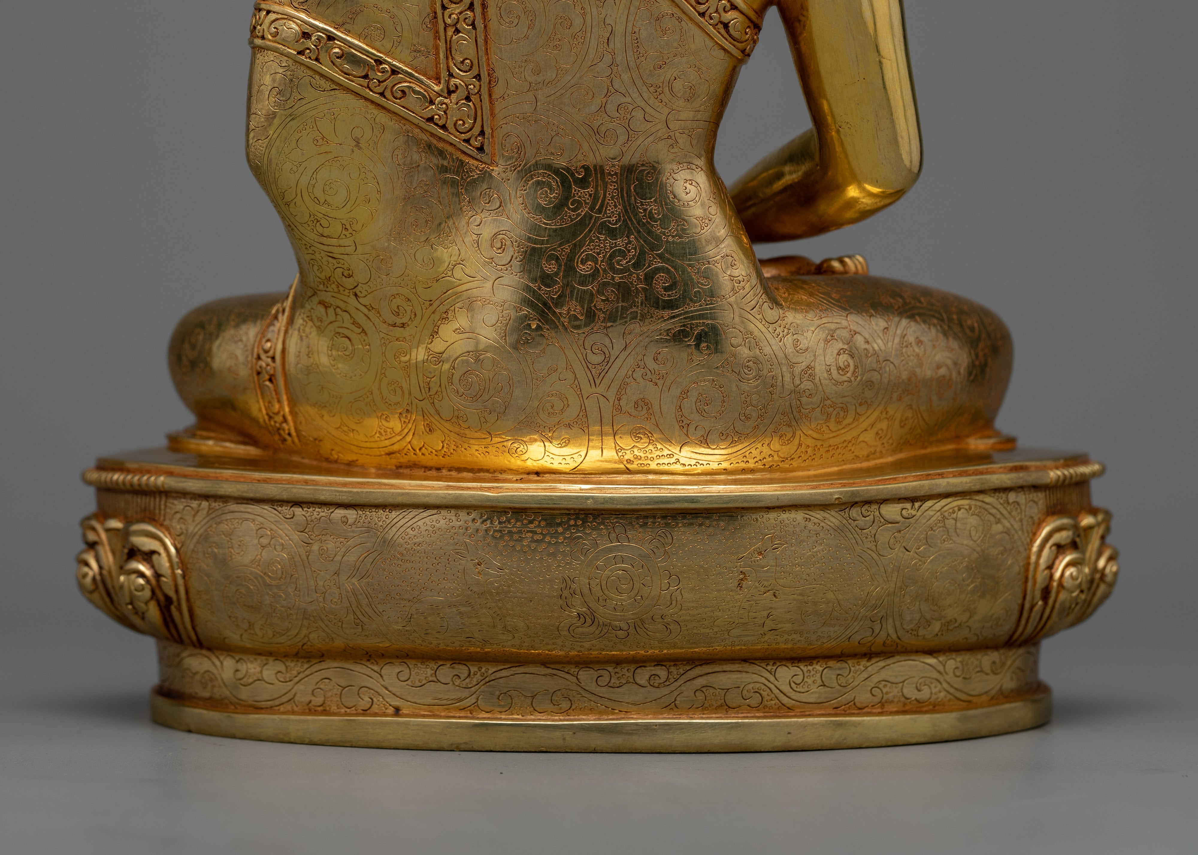 11 Inch Amitabha Buddha Gold Statue | Infinite Light Buddha of Pure Land