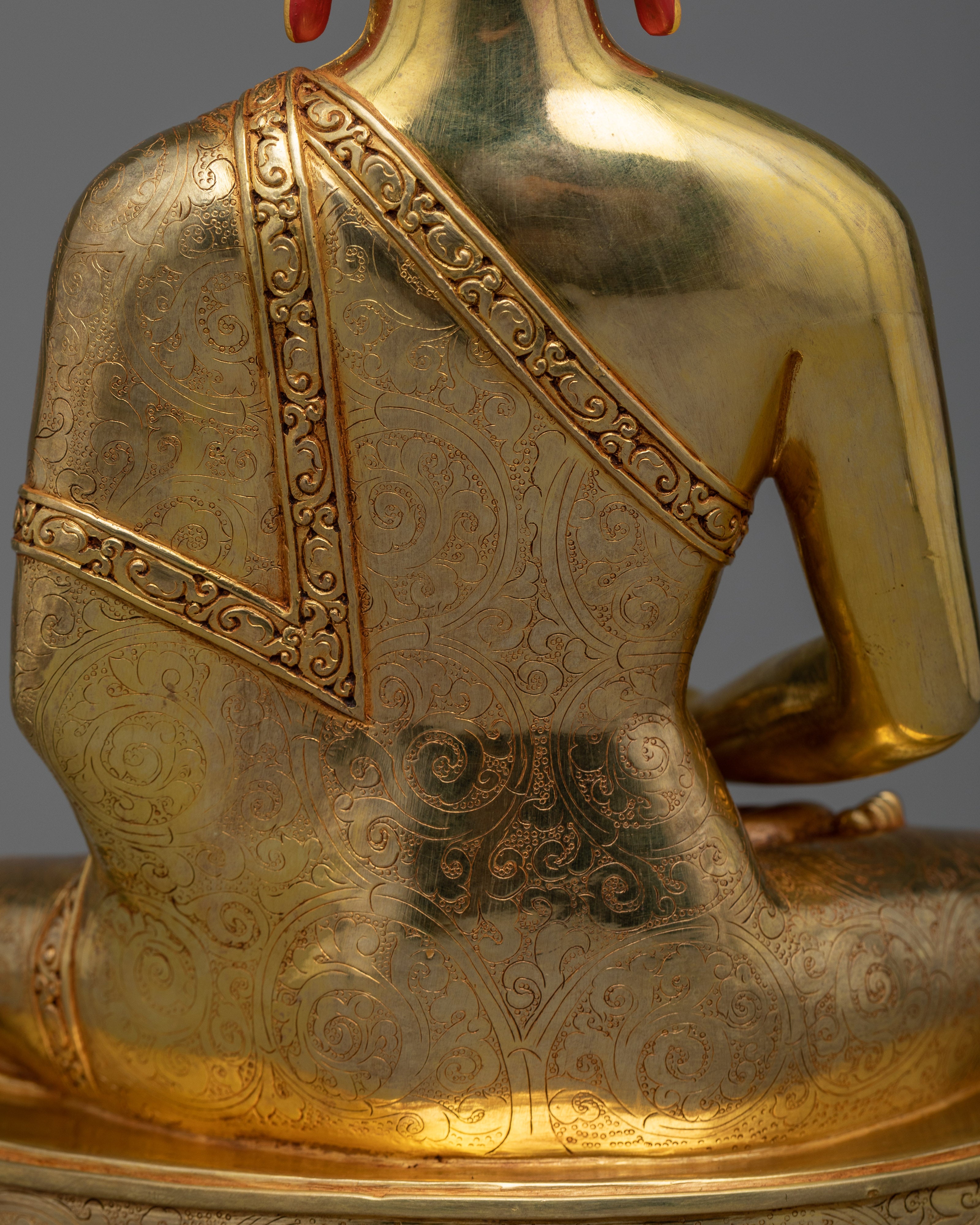 11 Inch Amitabha Buddha Gold Statue | Infinite Light Buddha of Pure Land