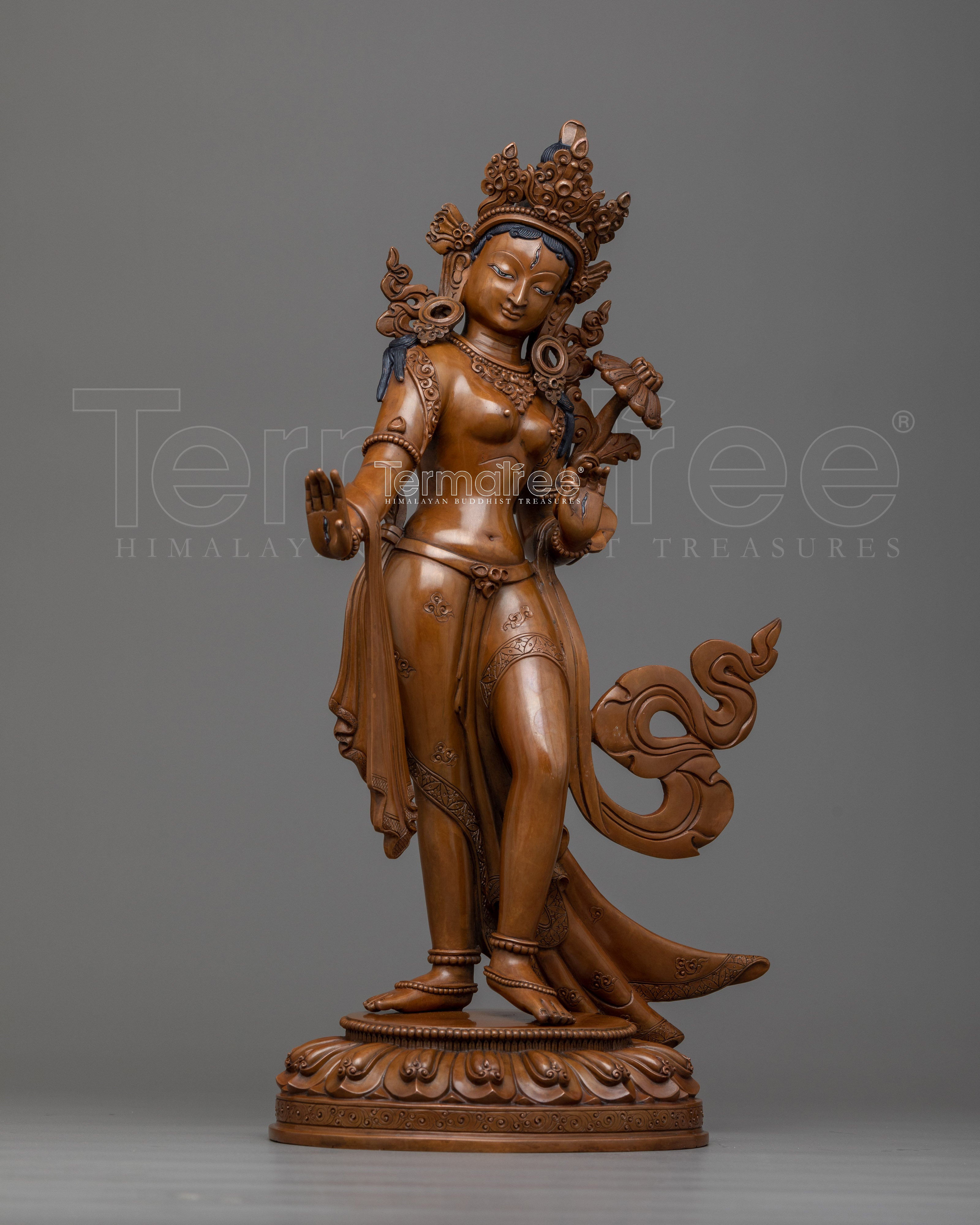 Sacred Standing White Tara Statue | Guardian of Peace