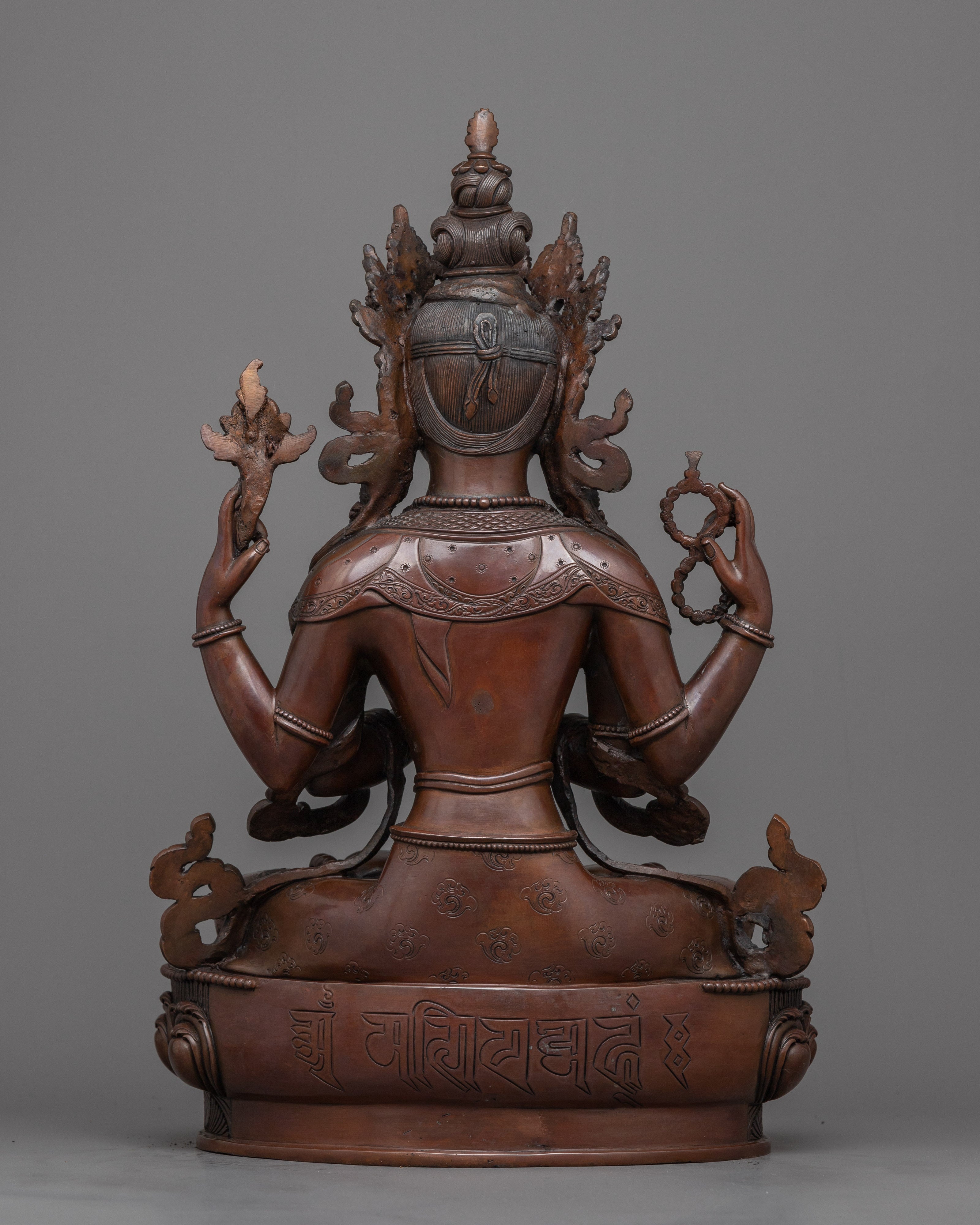 Divine Chenrezig Meditation Statue | A Beacon of Compassion & Harmony