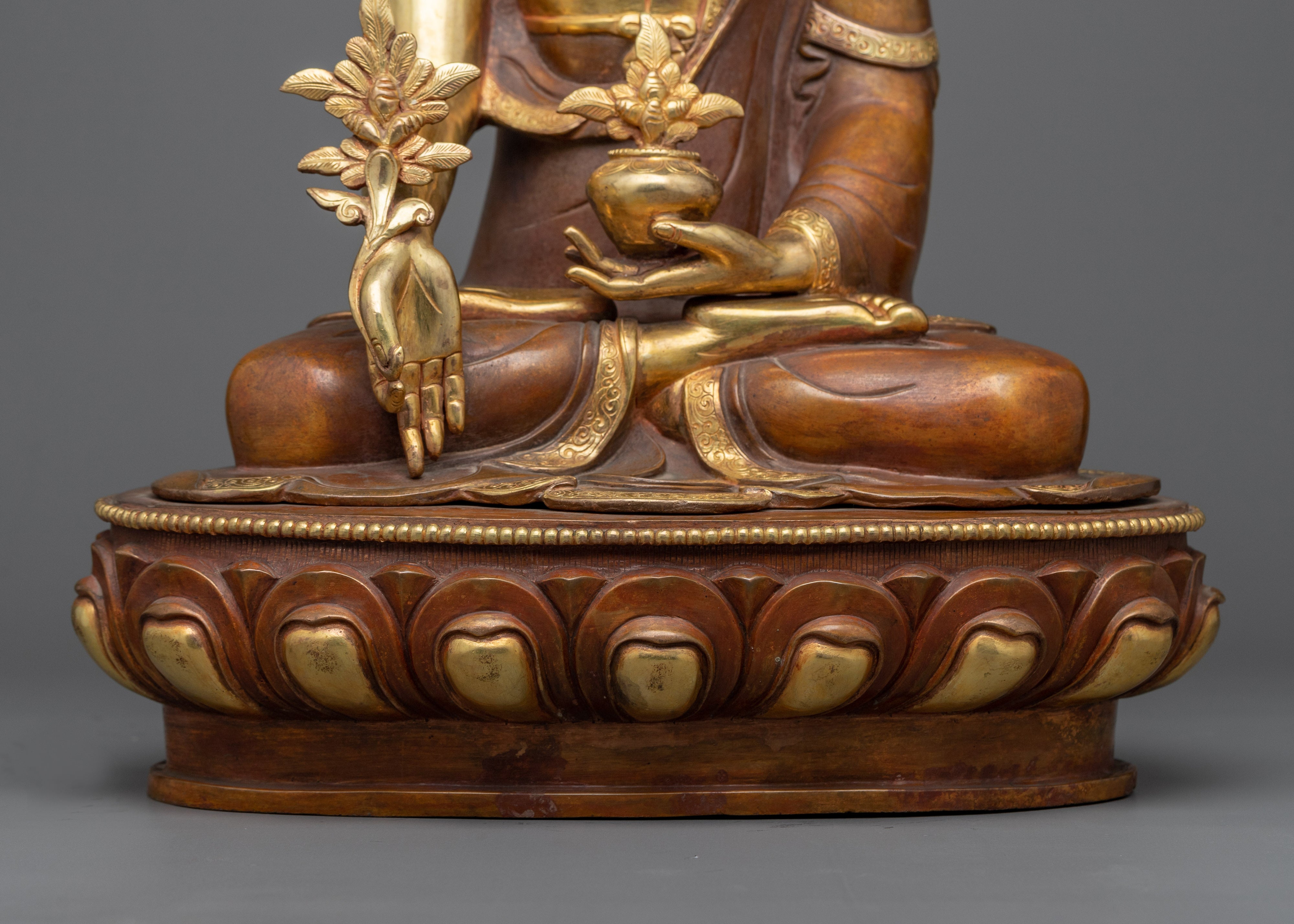 The Healing Medicine Buddha Sadhana Sculpture | A Beacon of Wellness and Serenity