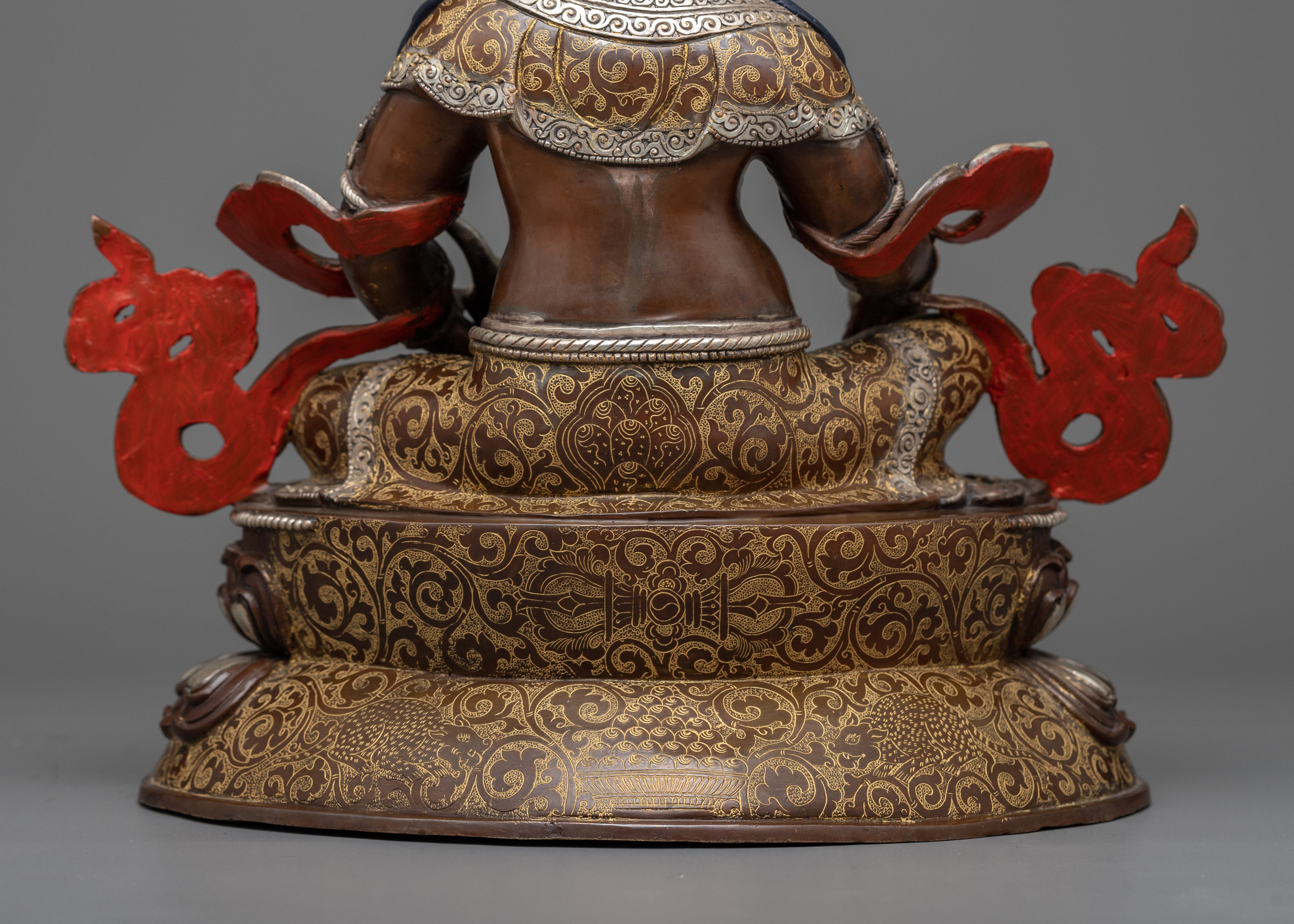 Oxidized Dzambhala Figurine | Embodiment of Prosperity and Fortune
