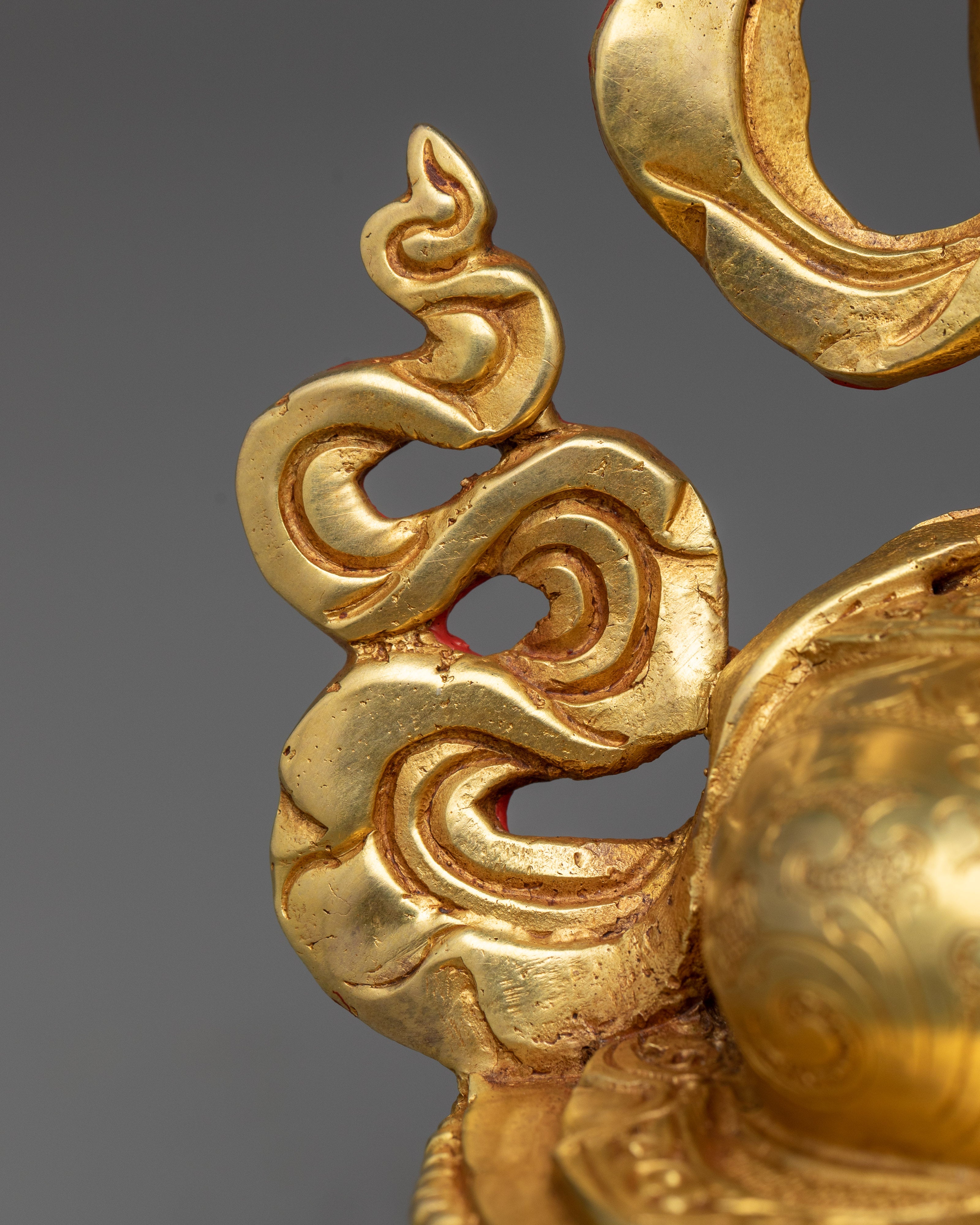 Buddha Amitayus Handmade Statue | 24k Gold Gilded Fine Figure