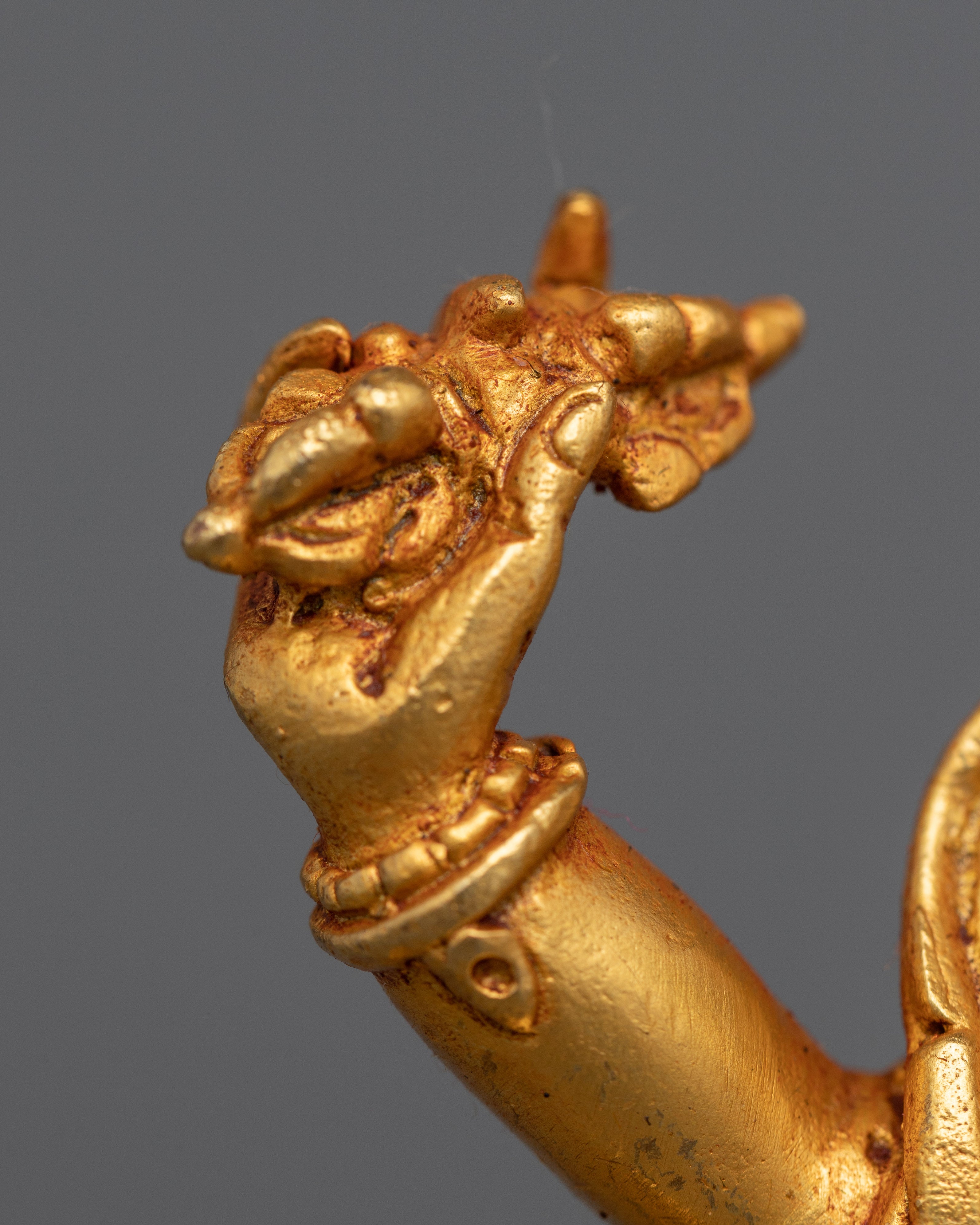 Small Vajrapani Statue Perfect for Altar Box | Divine Guardian of Dharma