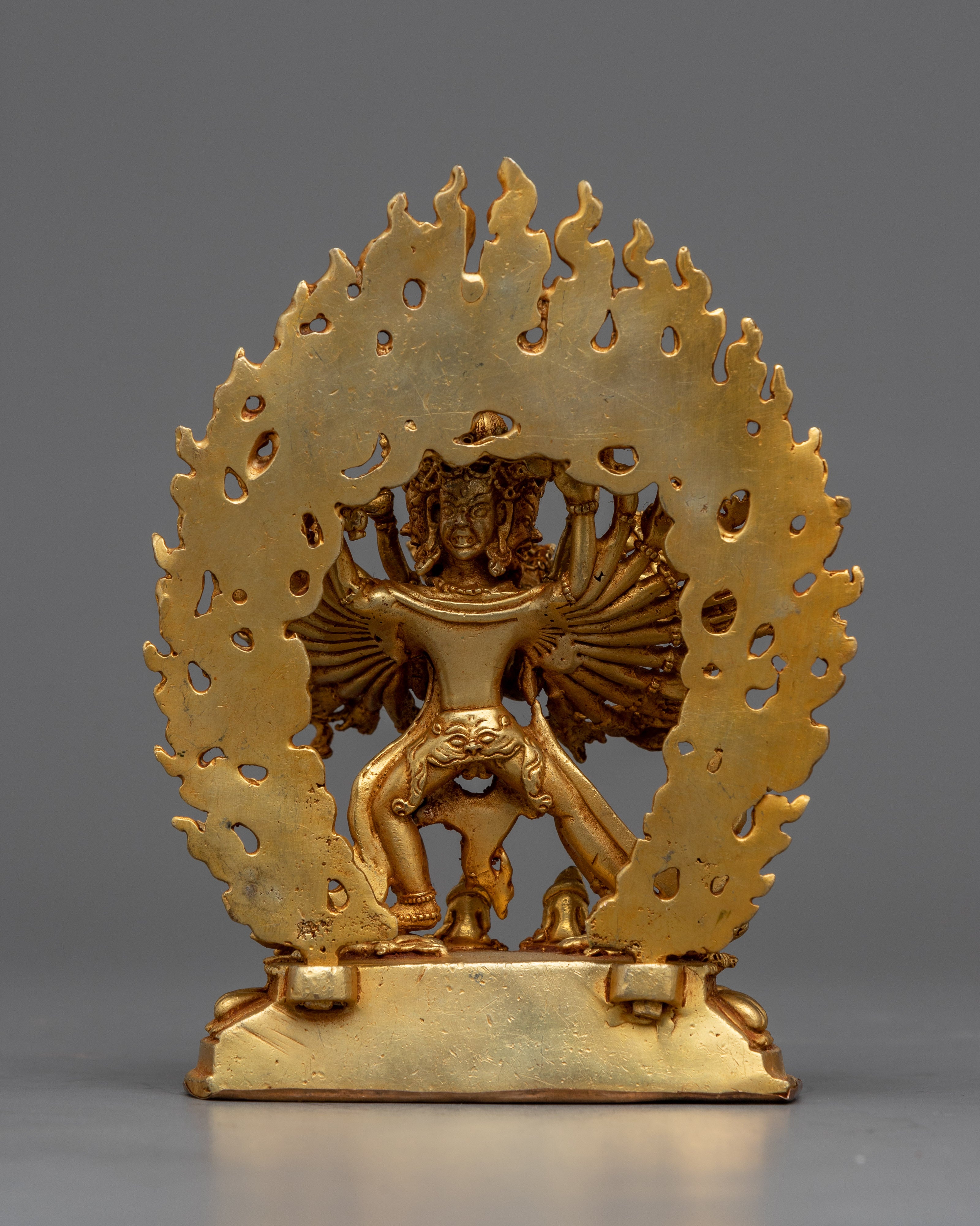 Illuminate Your Sacred Space with the Small Kalachakra | A Golden Emblem of Time and Enlightenment