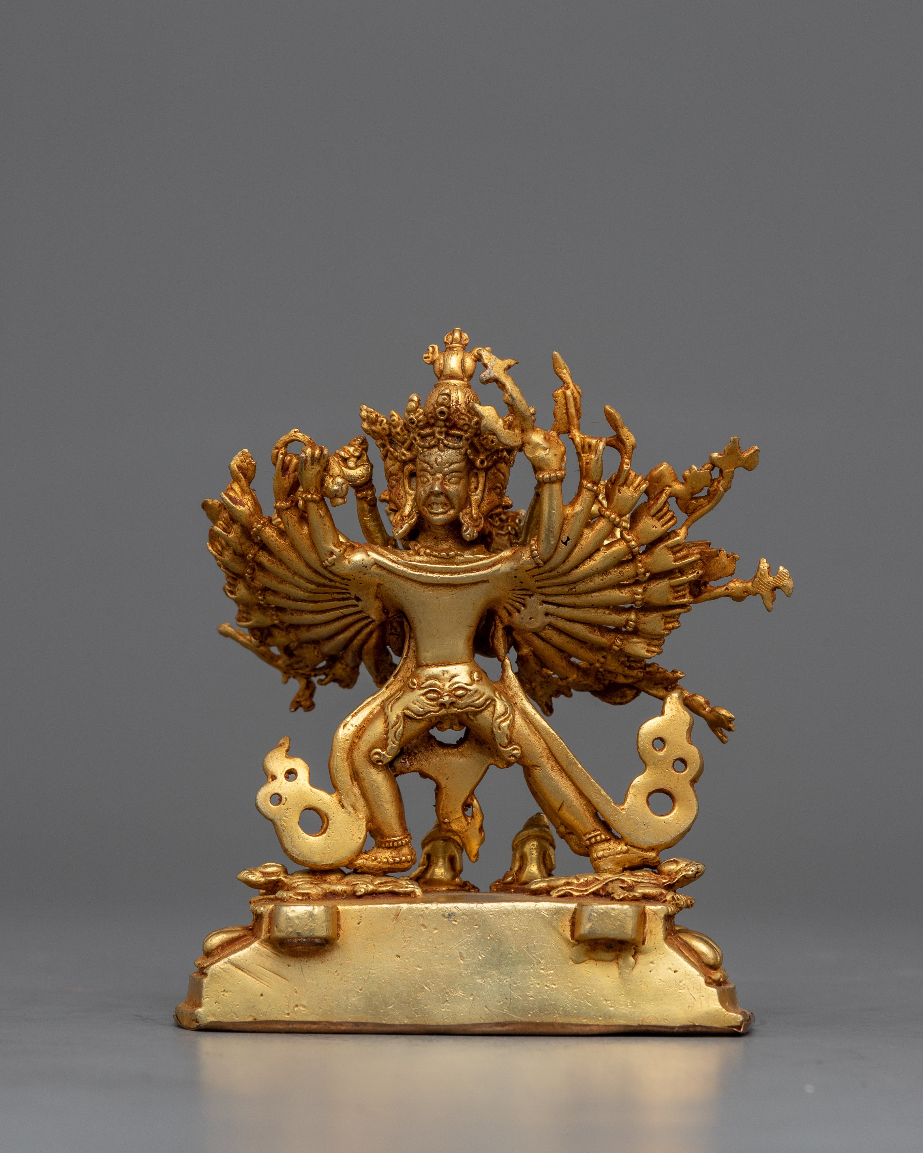 Illuminate Your Sacred Space with the Small Kalachakra | A Golden Emblem of Time and Enlightenment