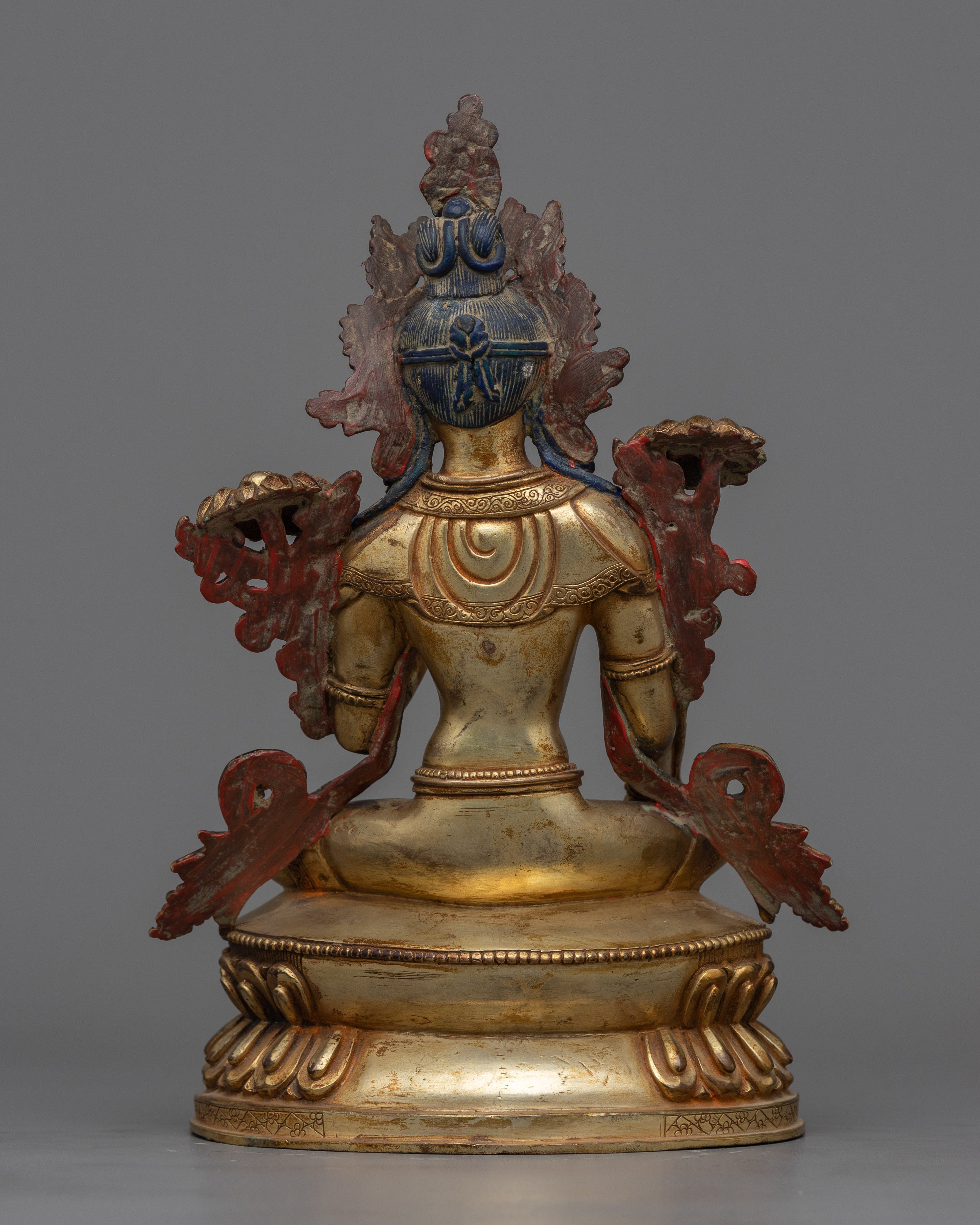Antique-Looking Green Tara Sculpture | Discover Serenity with Our Sculpture