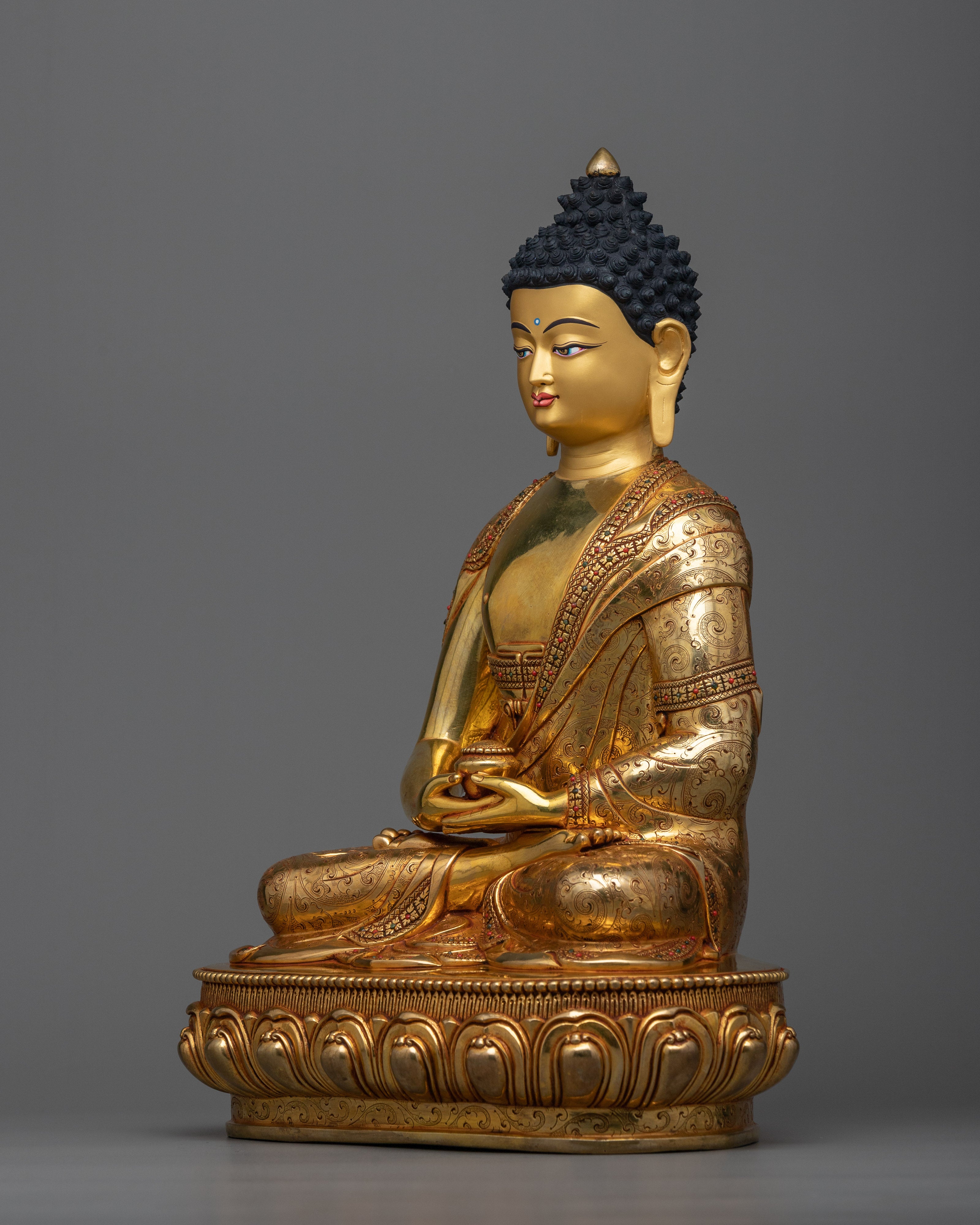 Amitabha Buddha of Pure Land Statue | Handmade in Nepal