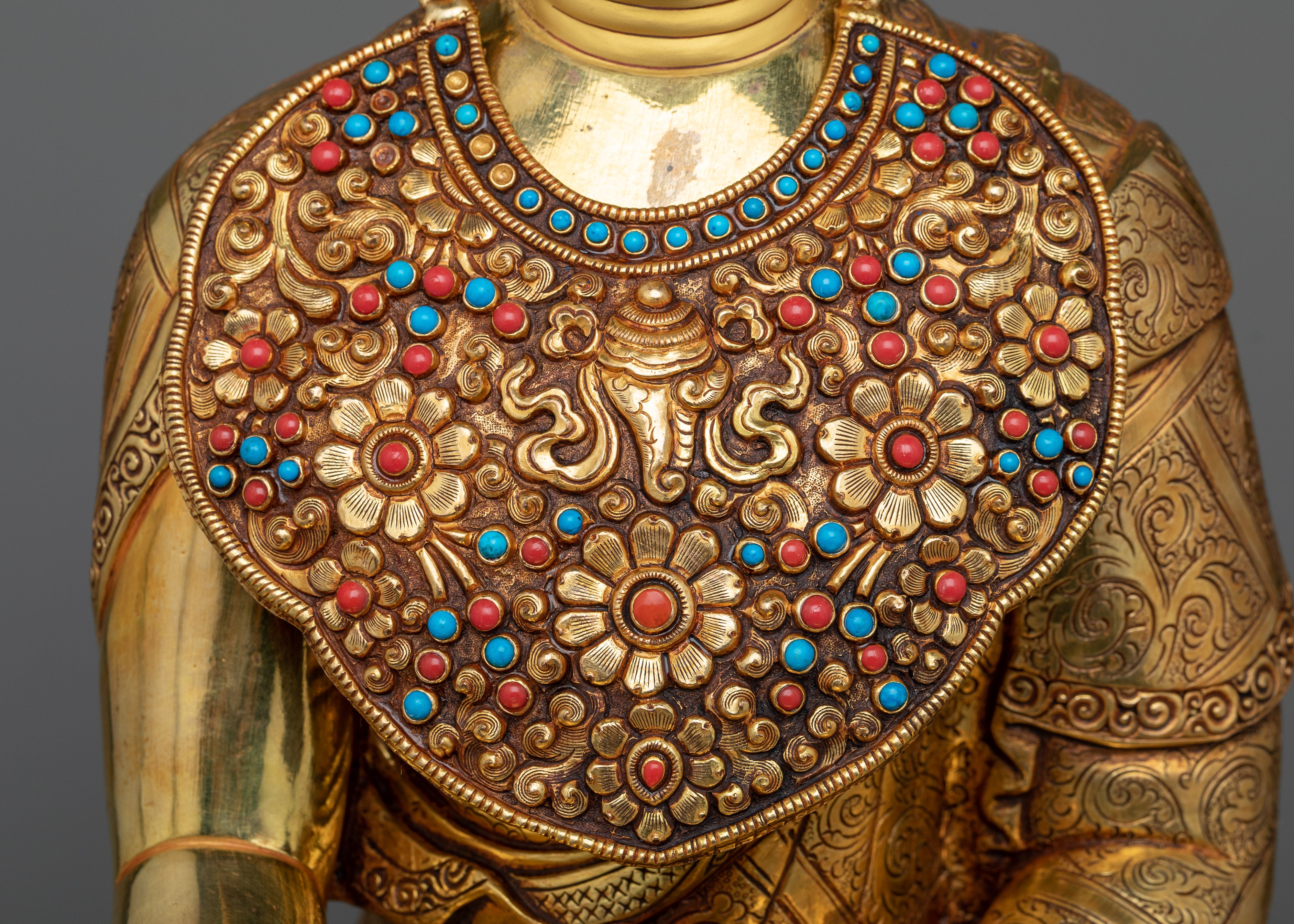 Crown Shakyamuni Buddha Statue | 19 Inch Beautiful Work of Art