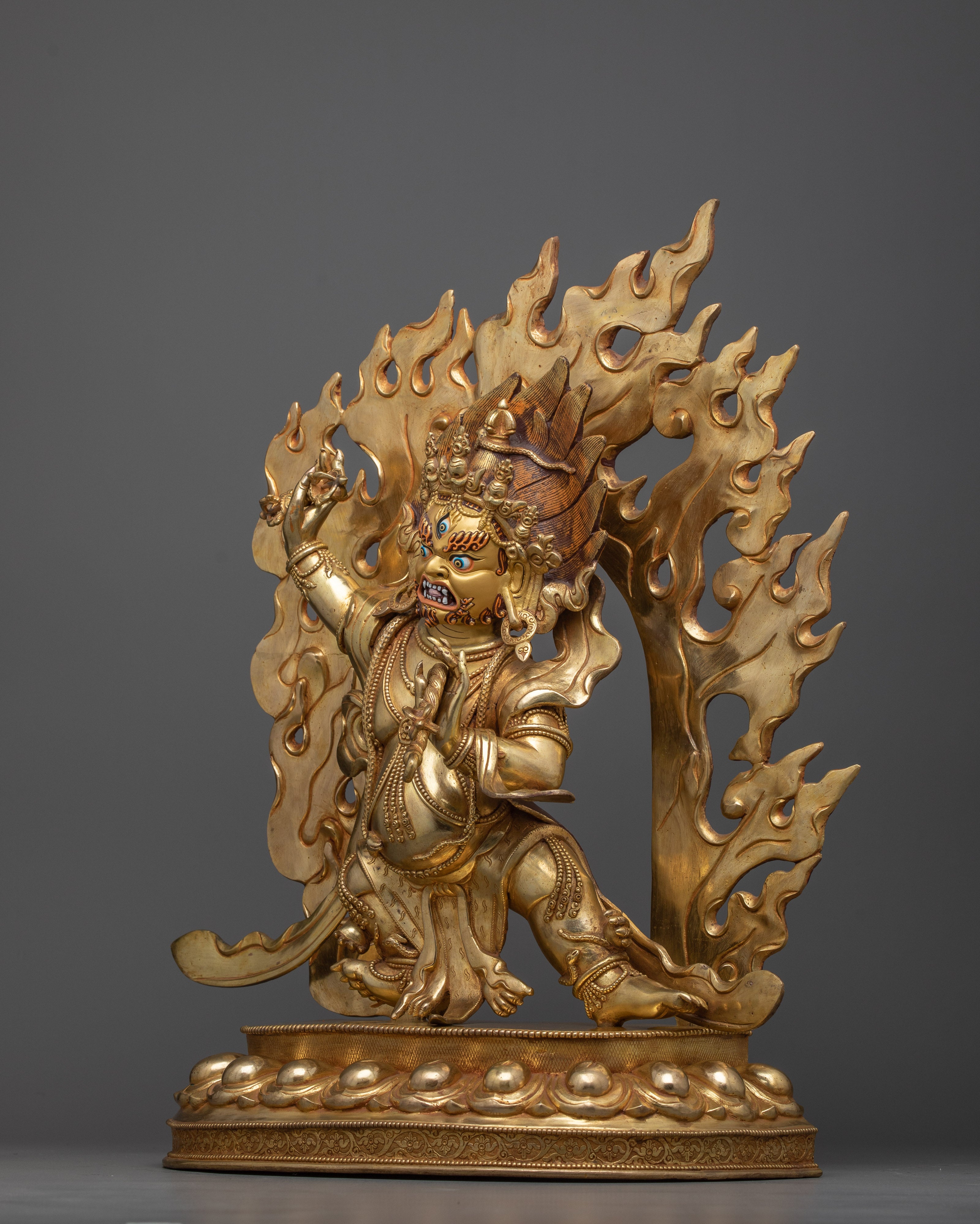 Vajrapani Buddhist Savior Statue | The Thunderbolt-bearing Bodhisattva