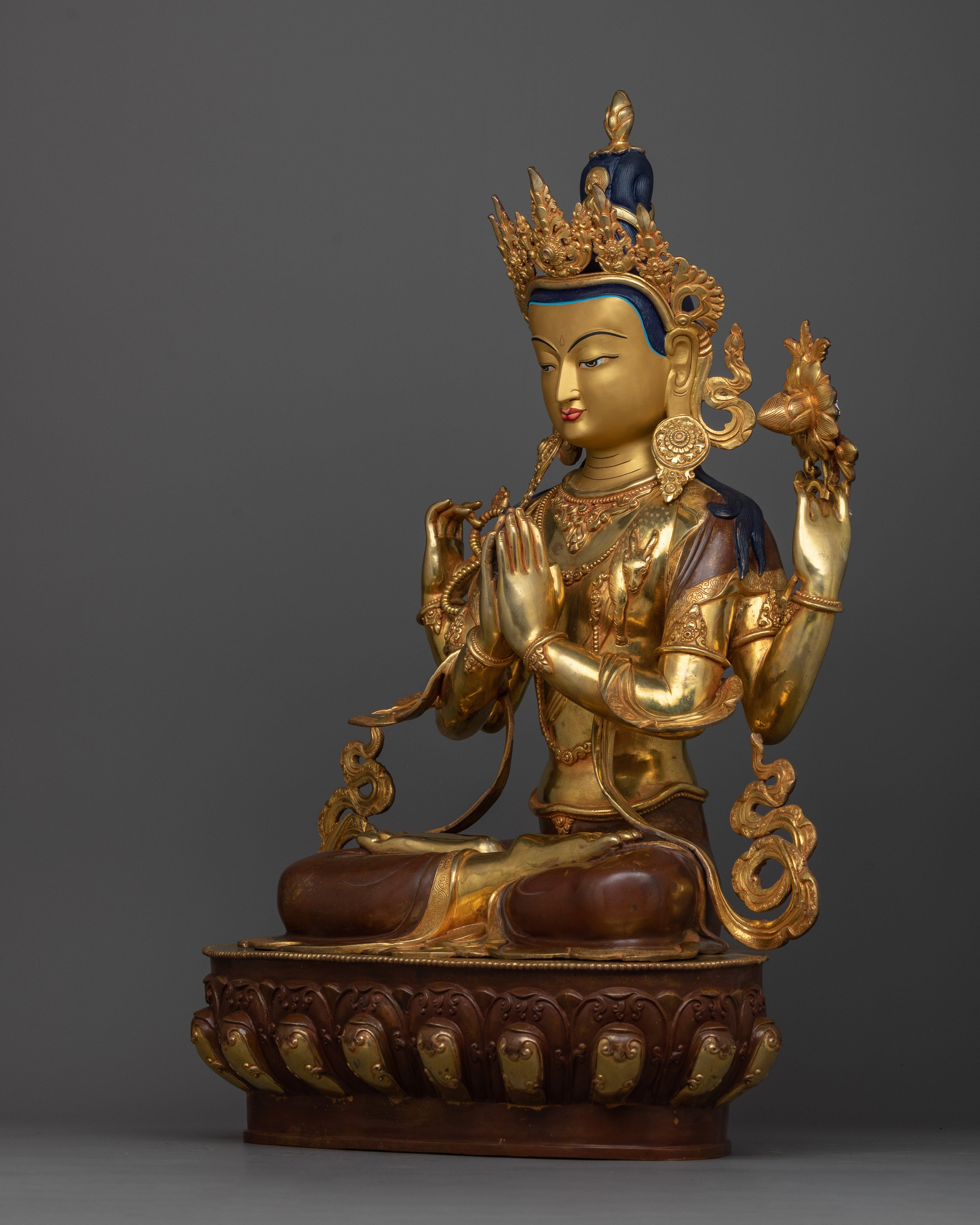 Chenrezig Large Statue | 25.9 Inches Sculpture of Compassionate Being
