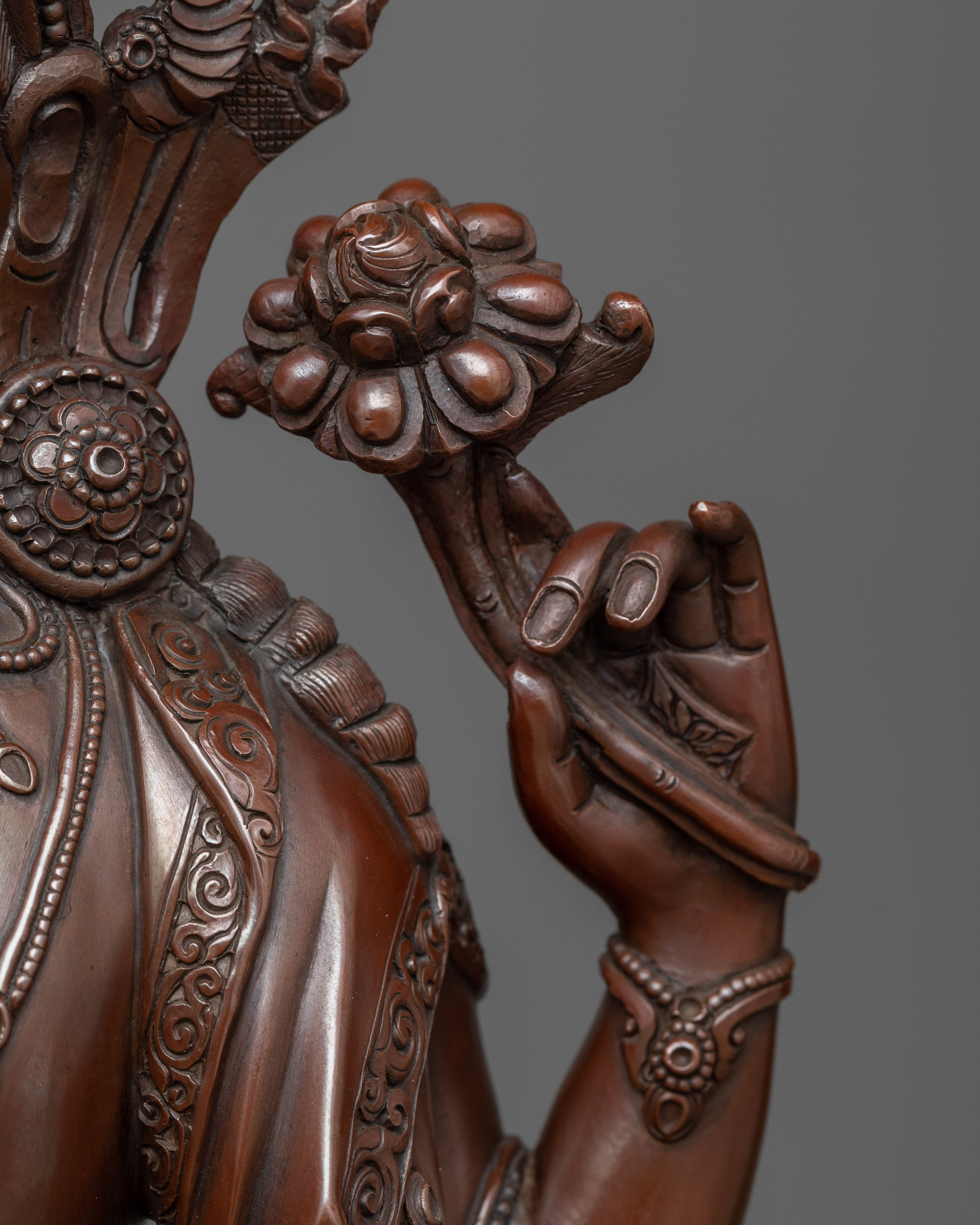 Hand Crafted Chenrezig Statue | Boddhisattva of Compassion Avalokitesvara
