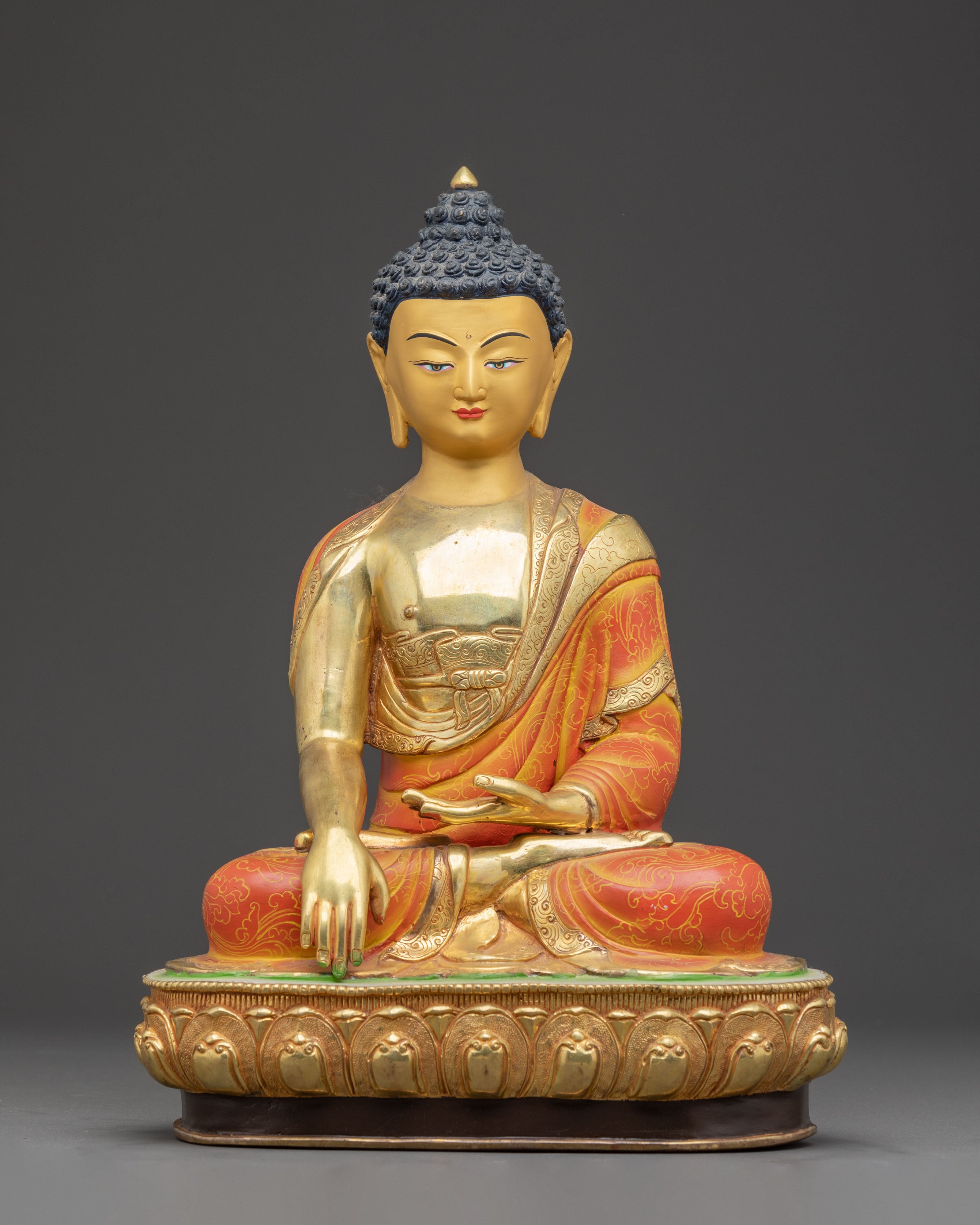 Golden Shakyamuni Buddha Handmade Artwork
