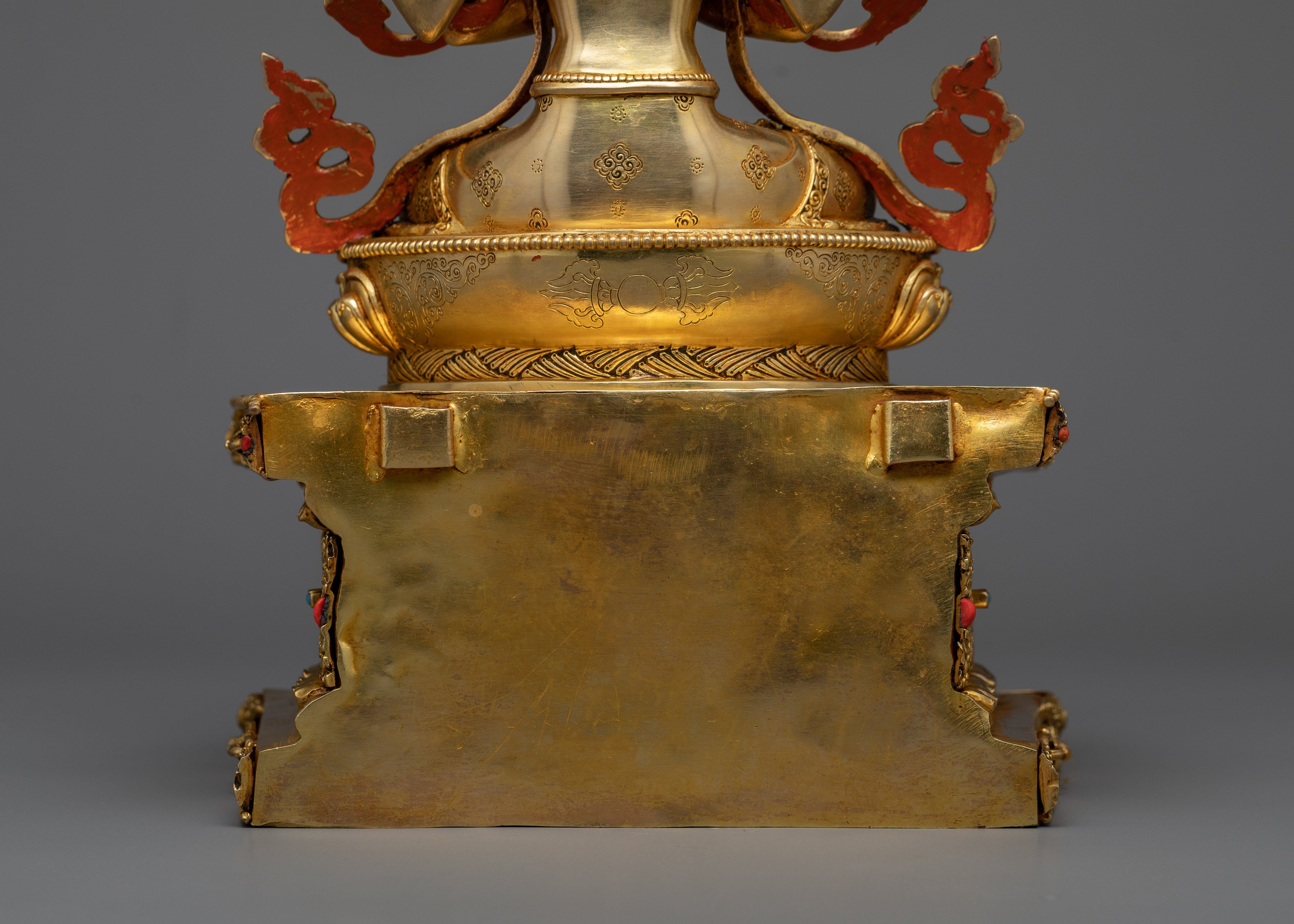 Celestial Chenrezig on Throne | A Beacon of Compassion and Grace