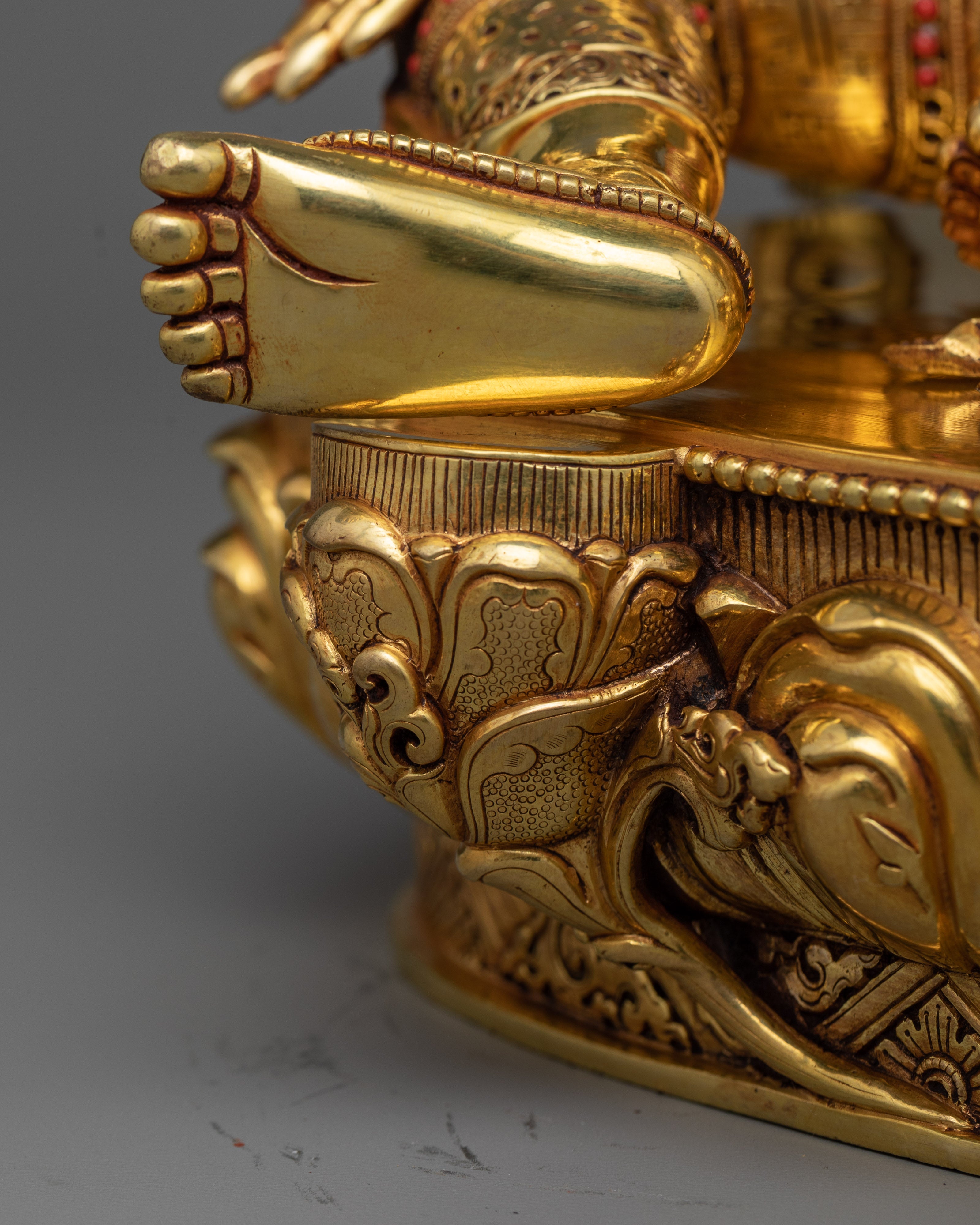 Premium Quality Green Tara Statue | 14.5 Inch Beautiful Sculpture of Mother Tara