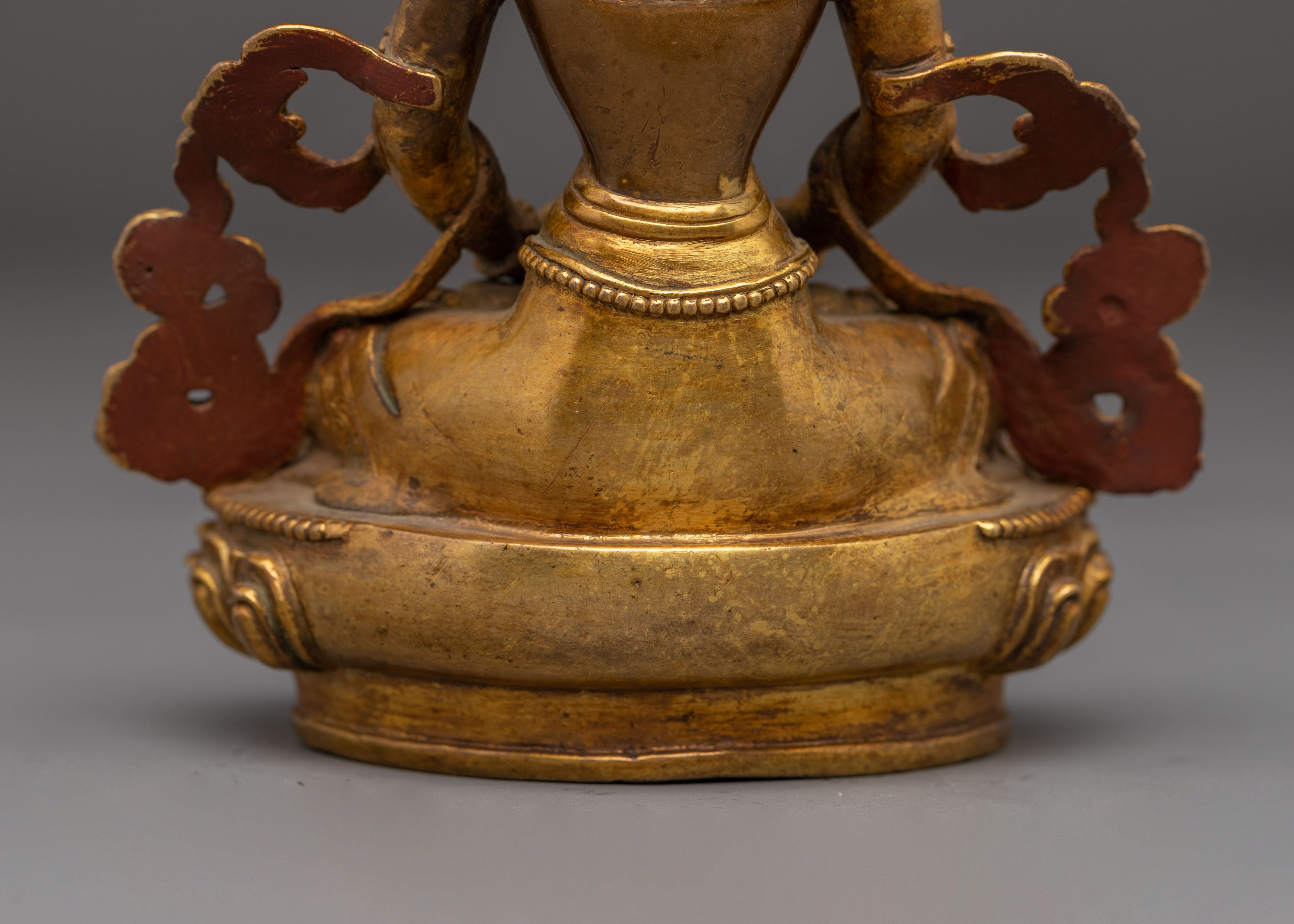 Amitayus Statue with Antique Finish | Meditation Idol