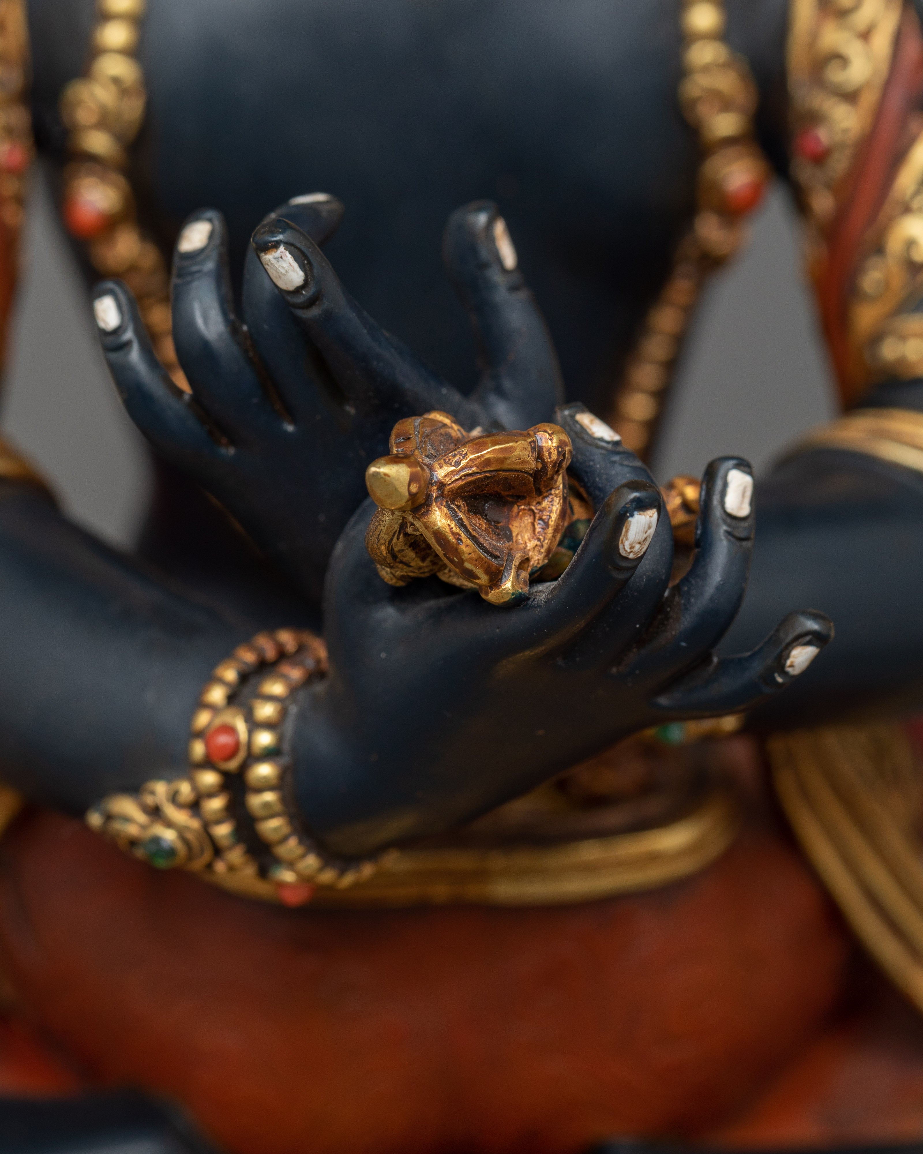 Majestic Vajradhara with Consort Sculpture | Divine Yab Yum Statue